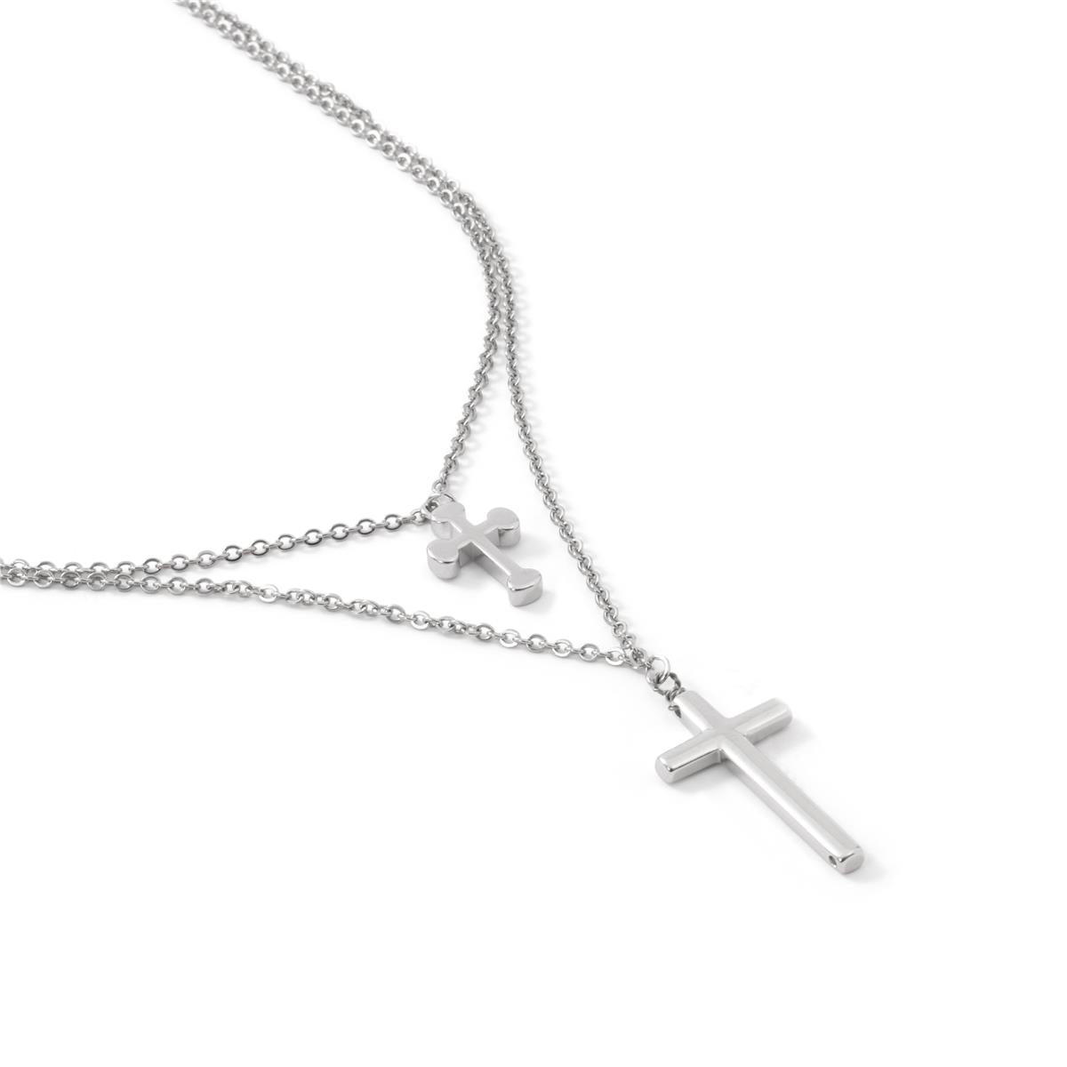 Frikca silver-finish necklace - Frikca GRAY