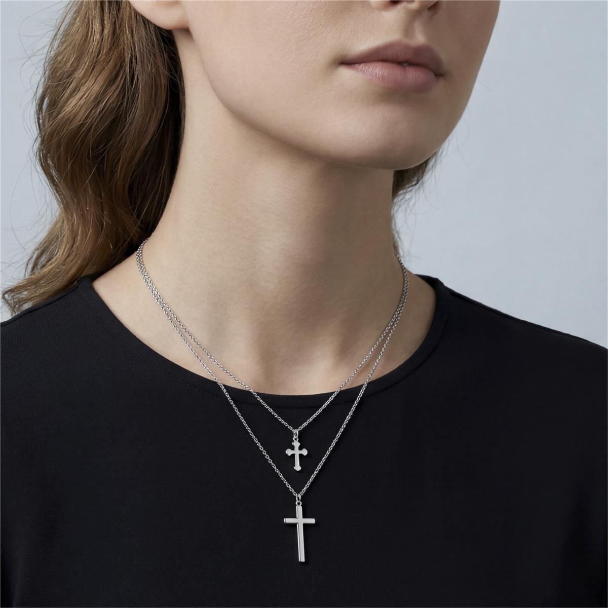 Frikca silver-finish necklace - Frikca GRAY