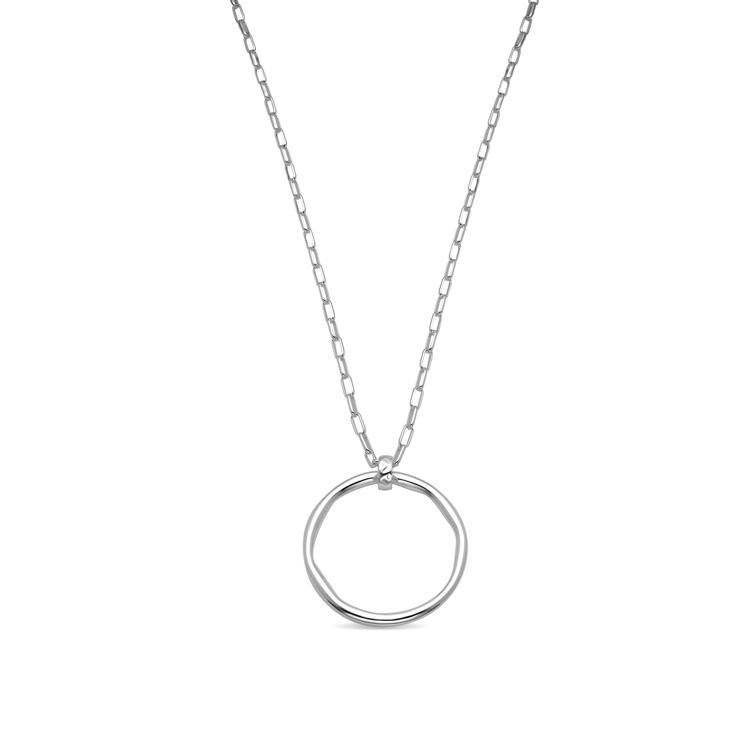 Colar acabado em ródio - Laksy