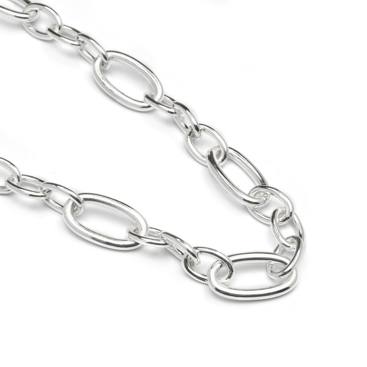 Collana finita in rodio - Oplie