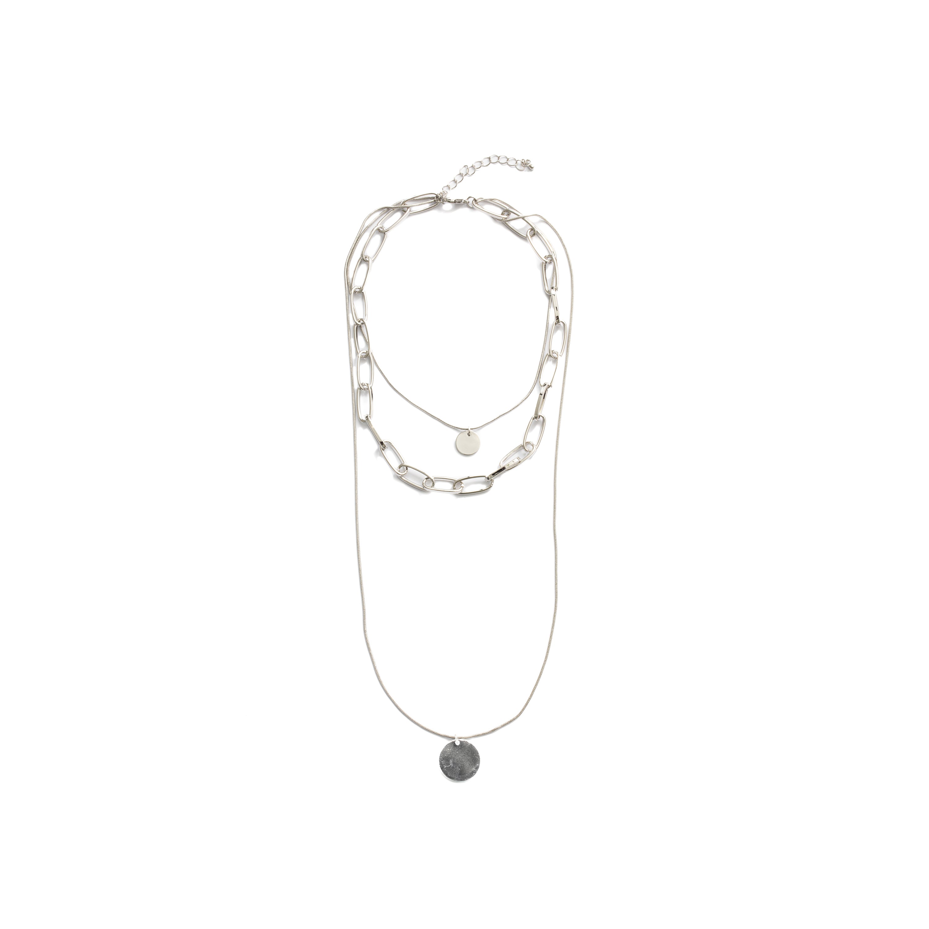 Rhodium-finished necklace - Hanoi