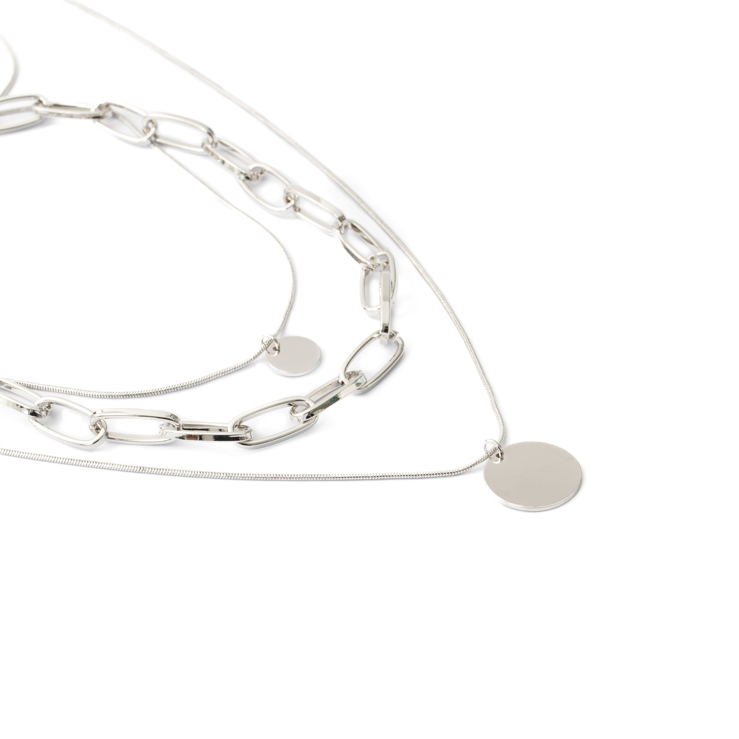 Rhodium-finished necklace - Hanoi
