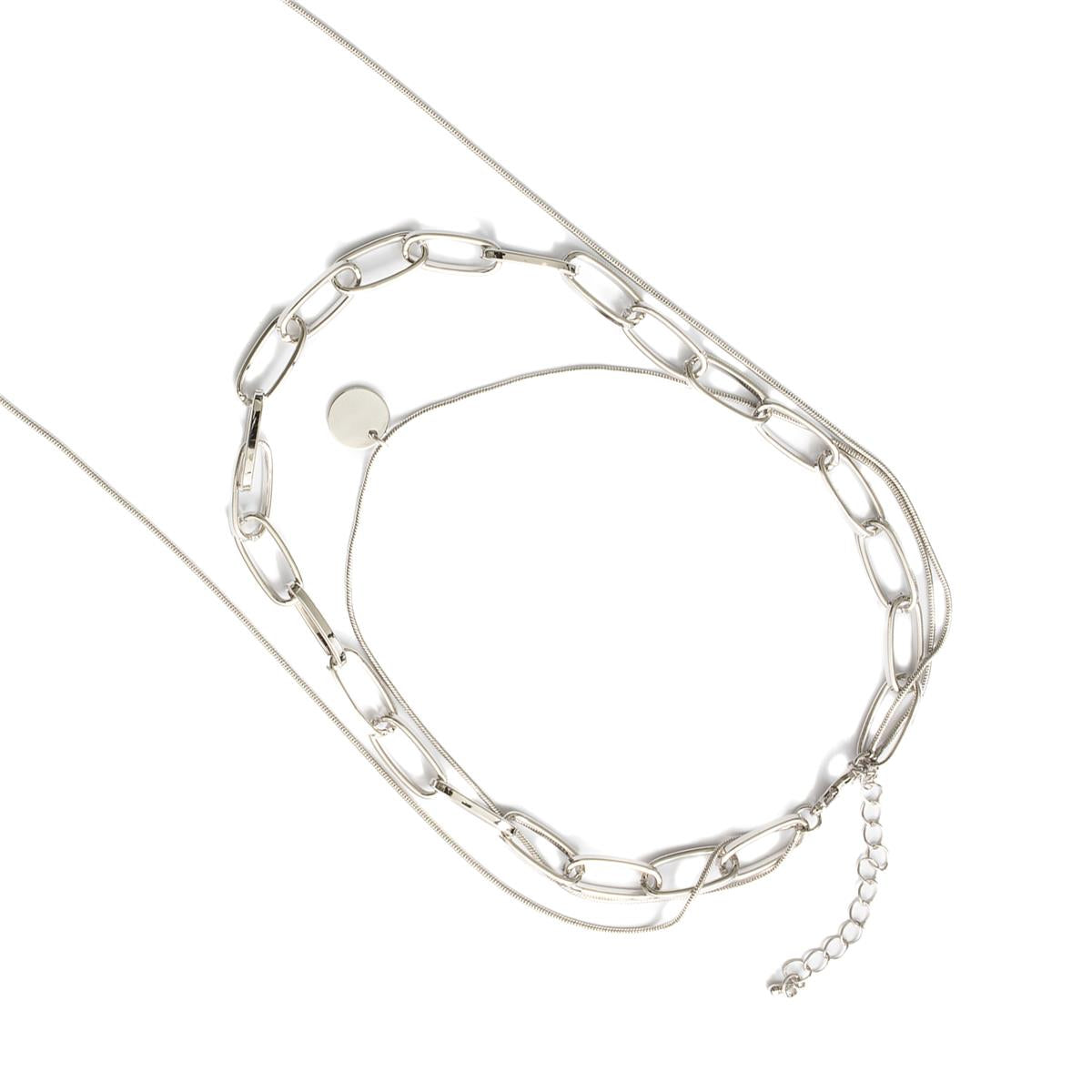 Rhodium-finished necklace - Hanoi