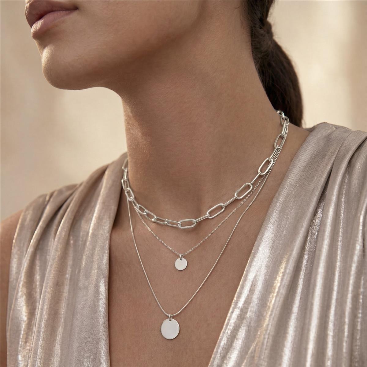 Collier finition rhodium - Hanoi