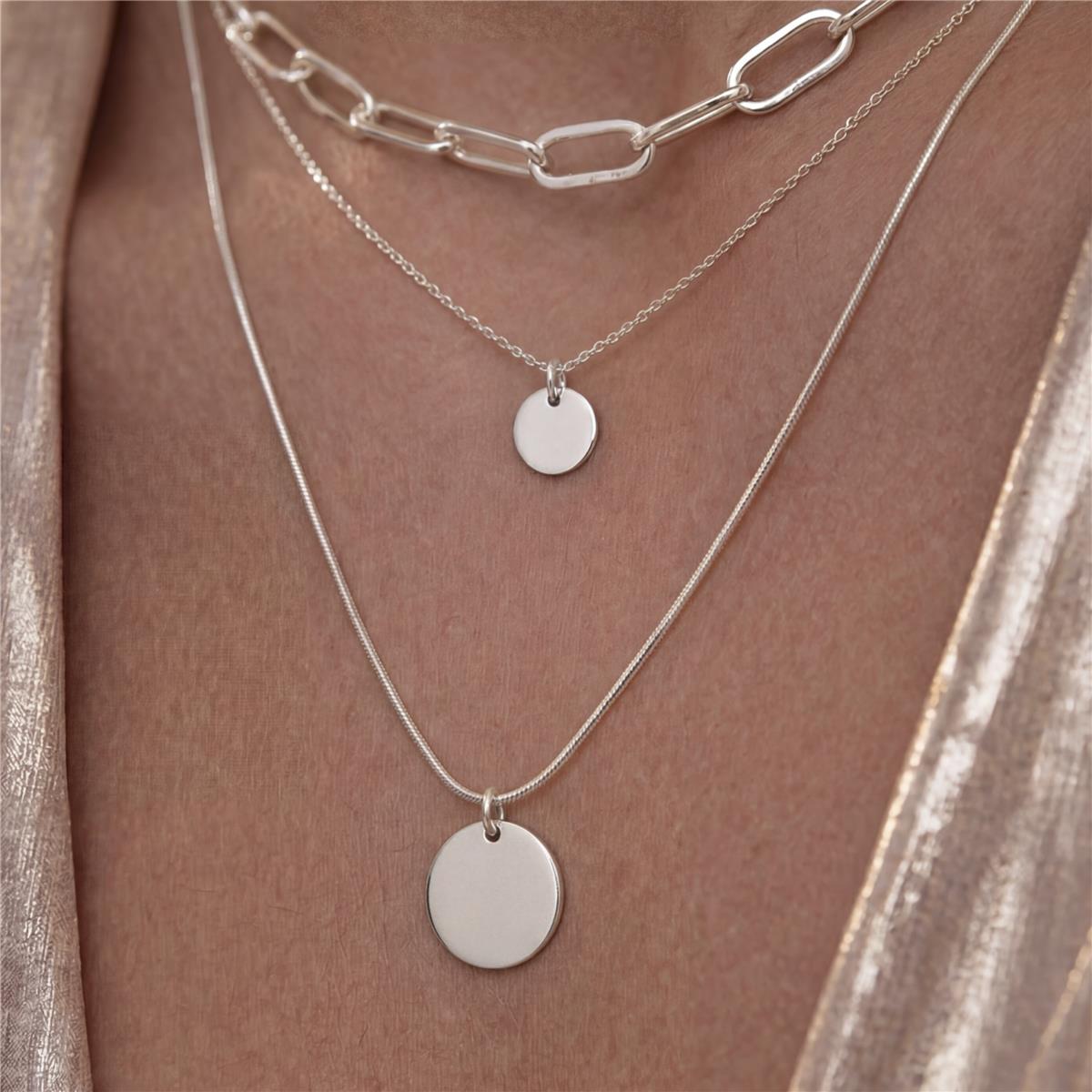 Rhodium-finished necklace - Hanoi