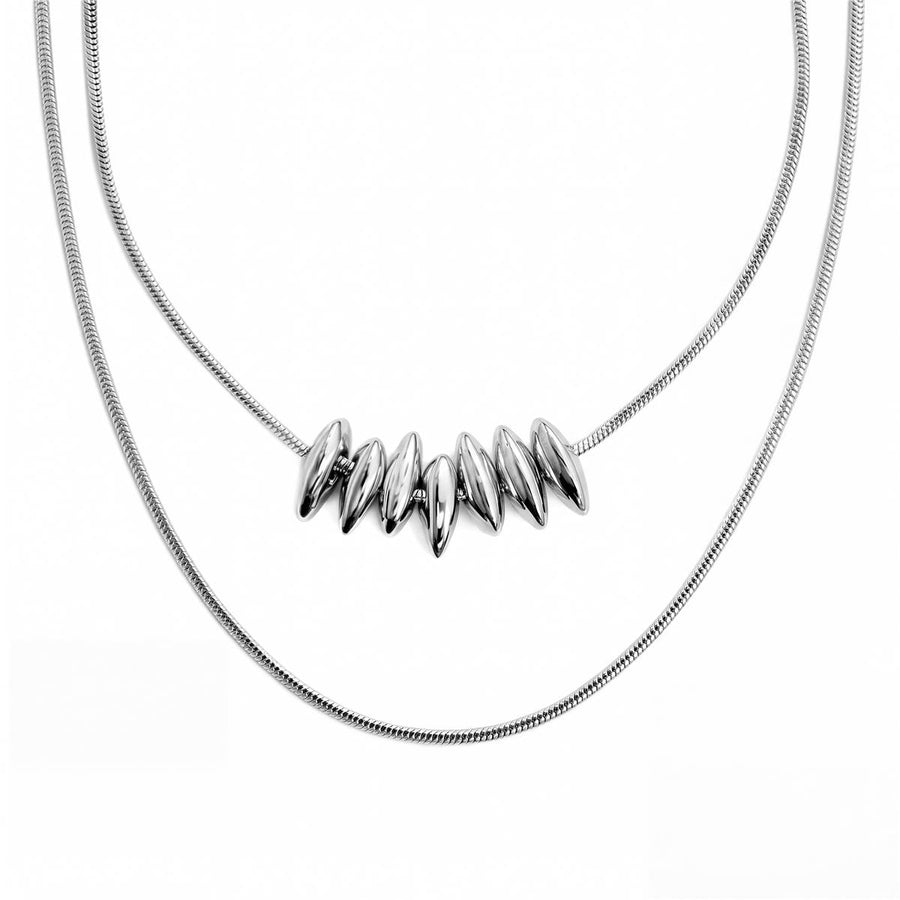 Collar acabado en rodio - Buerbas