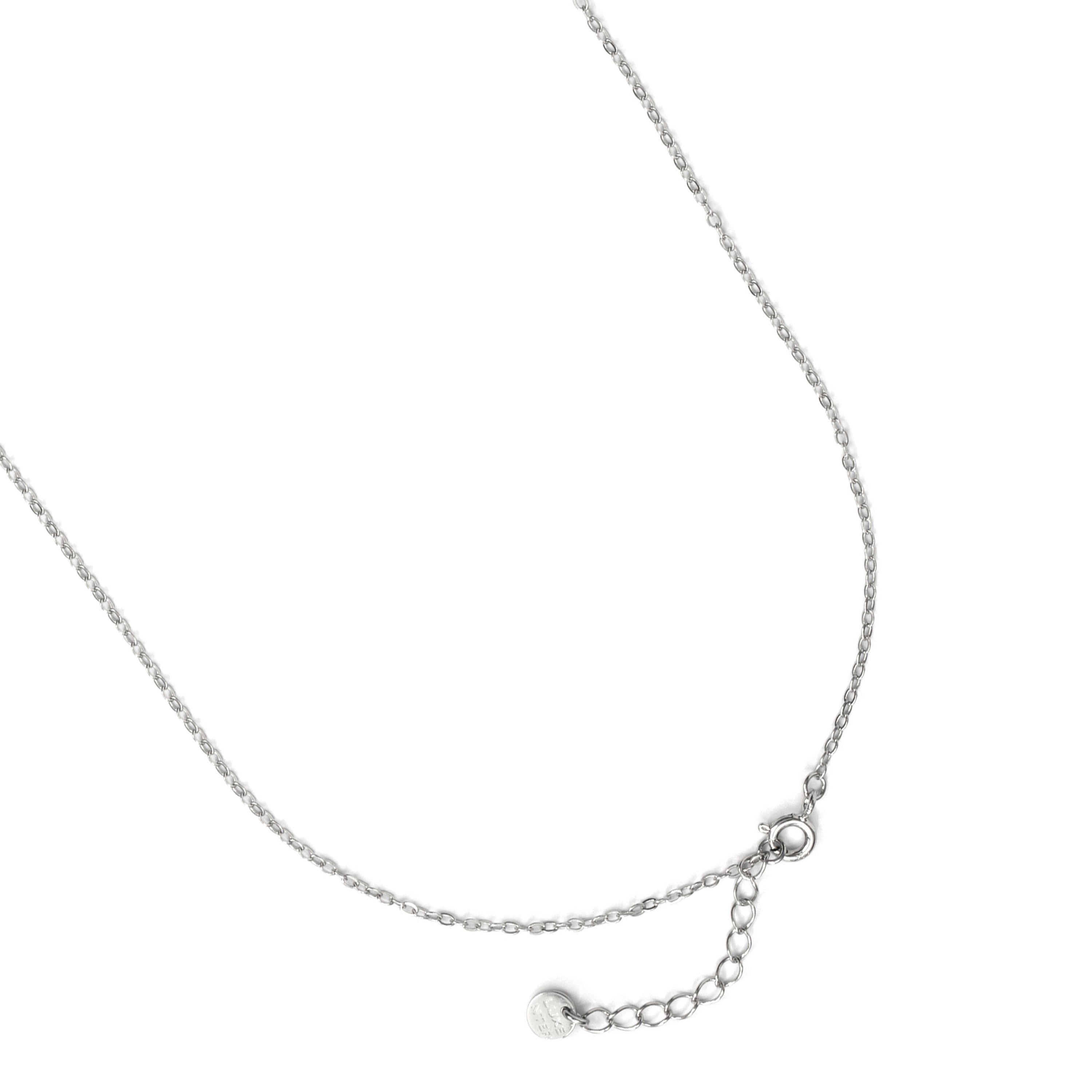 Collar de Circonita Zafiro acabado en rodio - Lisath
