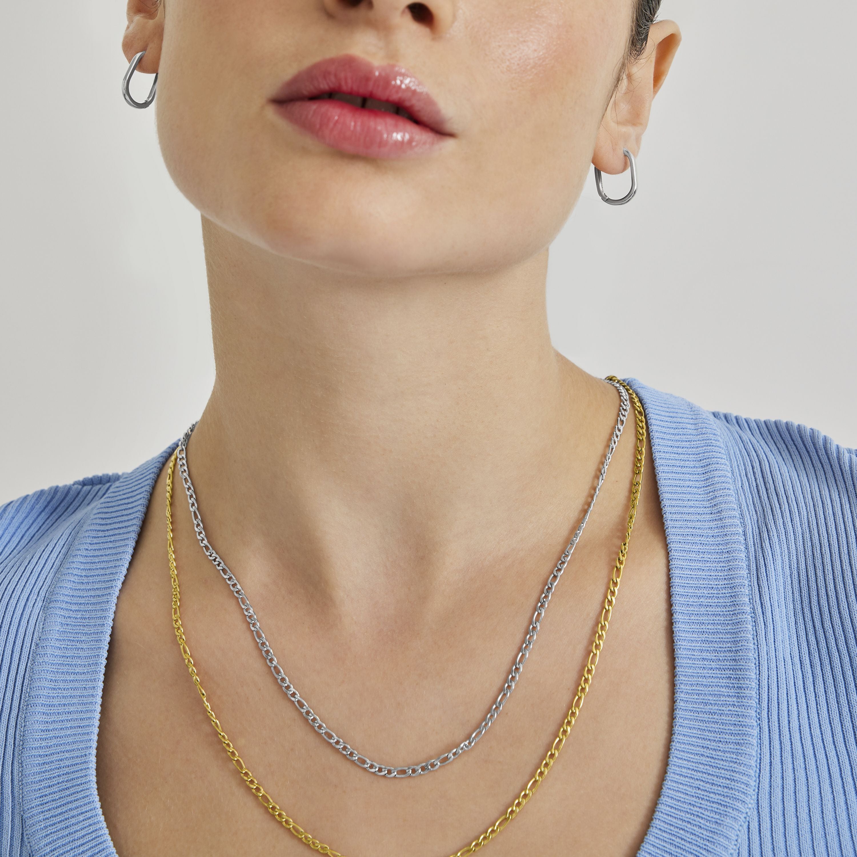 Halskette 60cm mit Rhodium-Finish - Desay