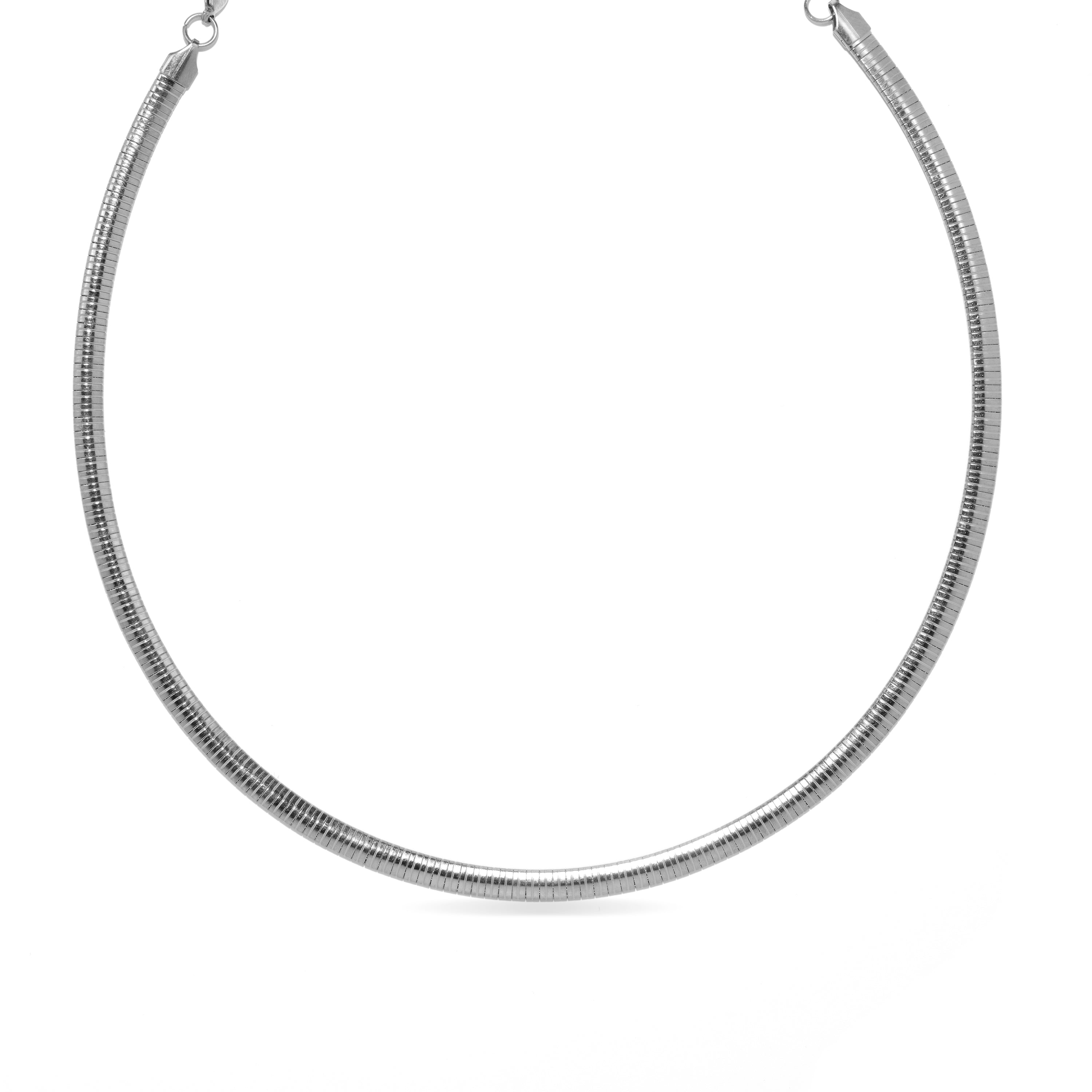 Halskette 45cm mit Rhodium-Finish - Yla