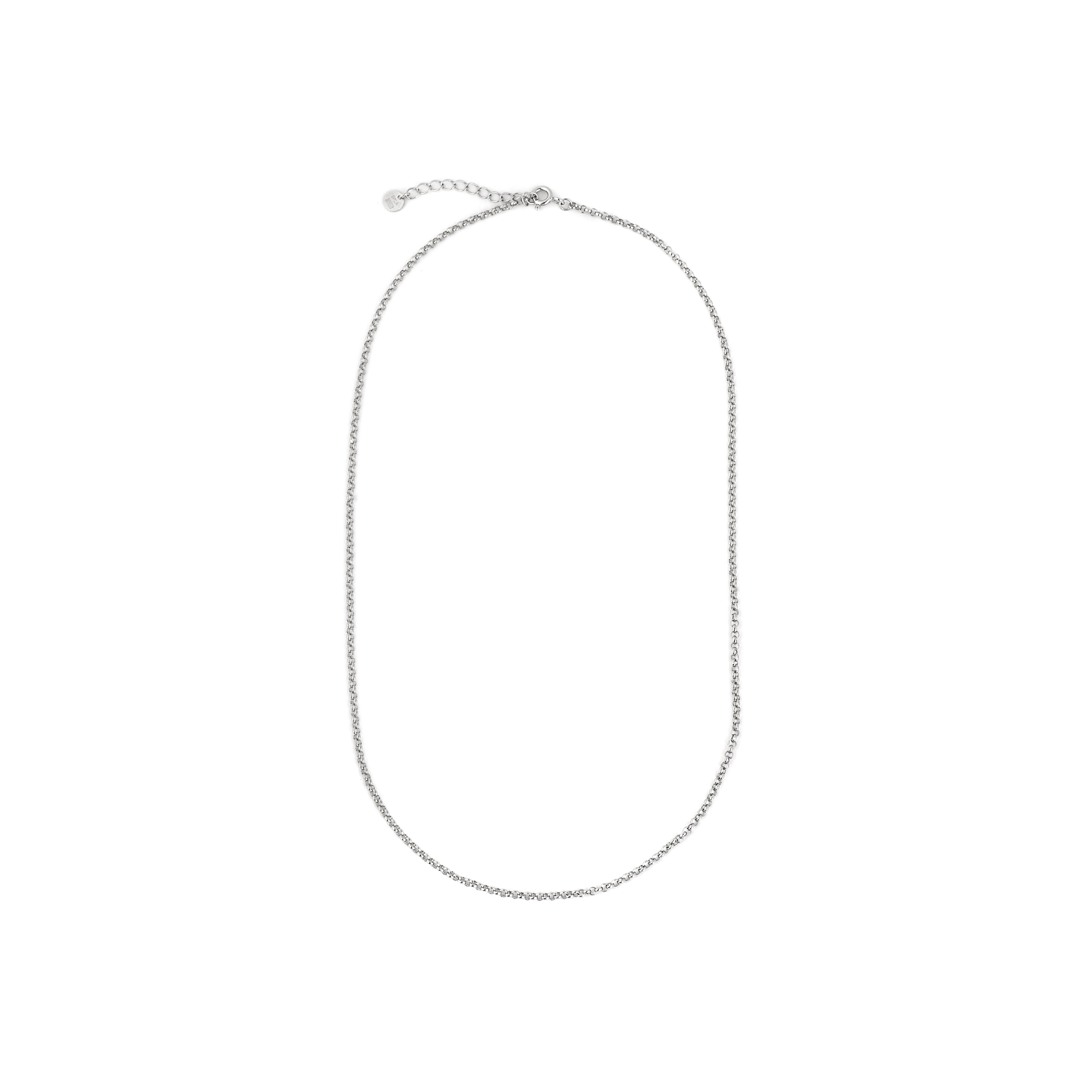 Collier de 45cm finition rhodium - Thoth