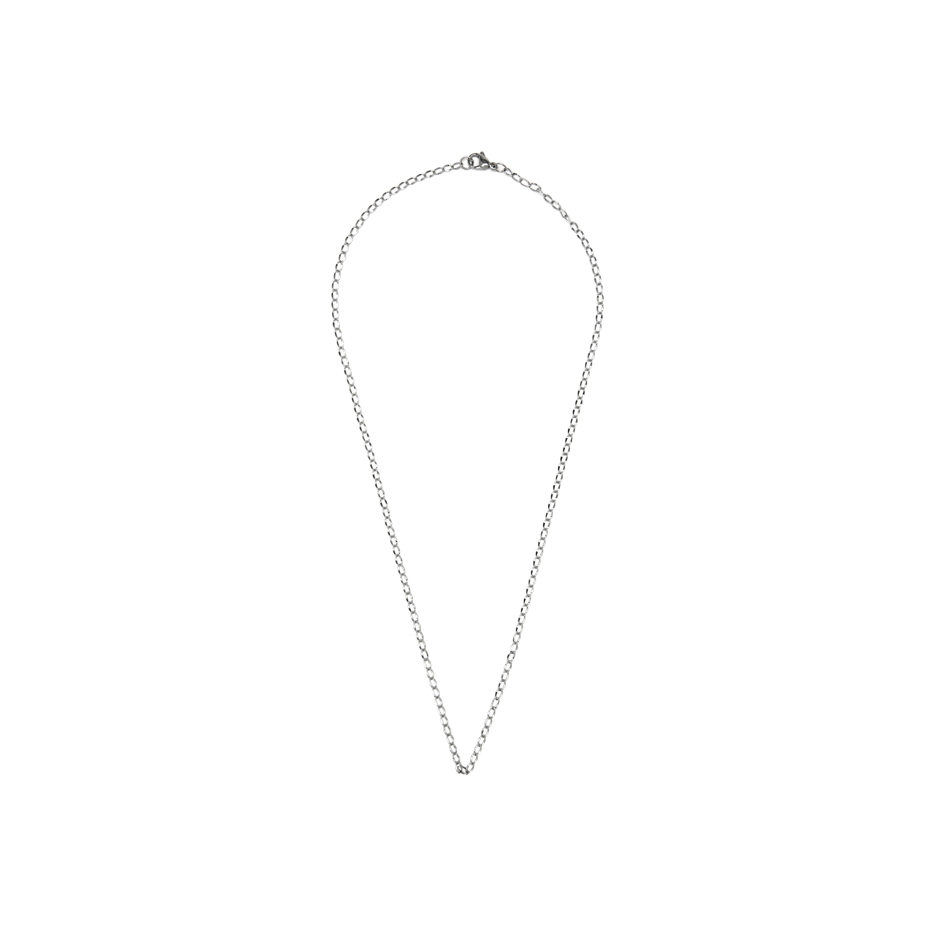 Collar de 50 cm acabado en rodio - Zalo