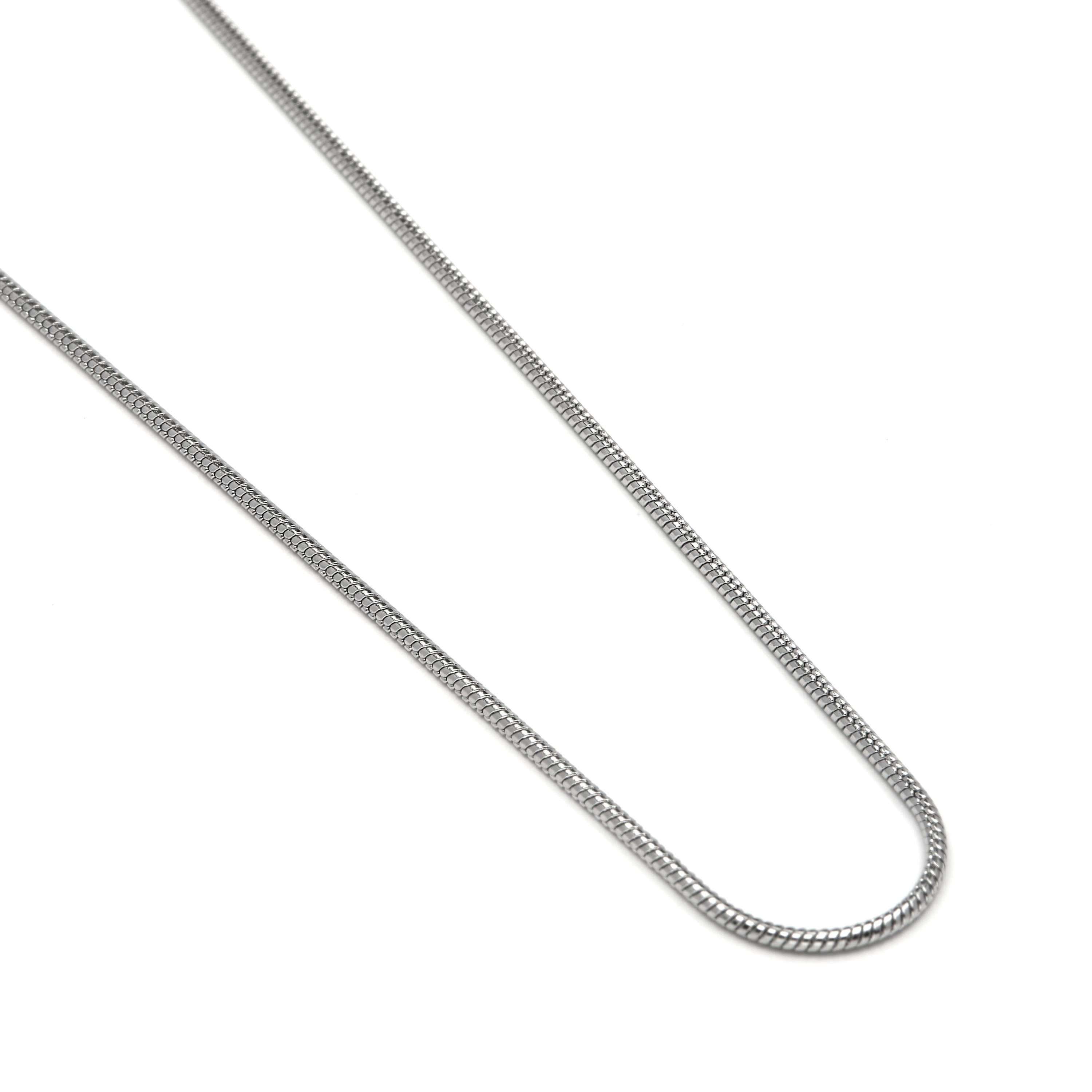 Collar de 45cm acabado en rodio - Axio