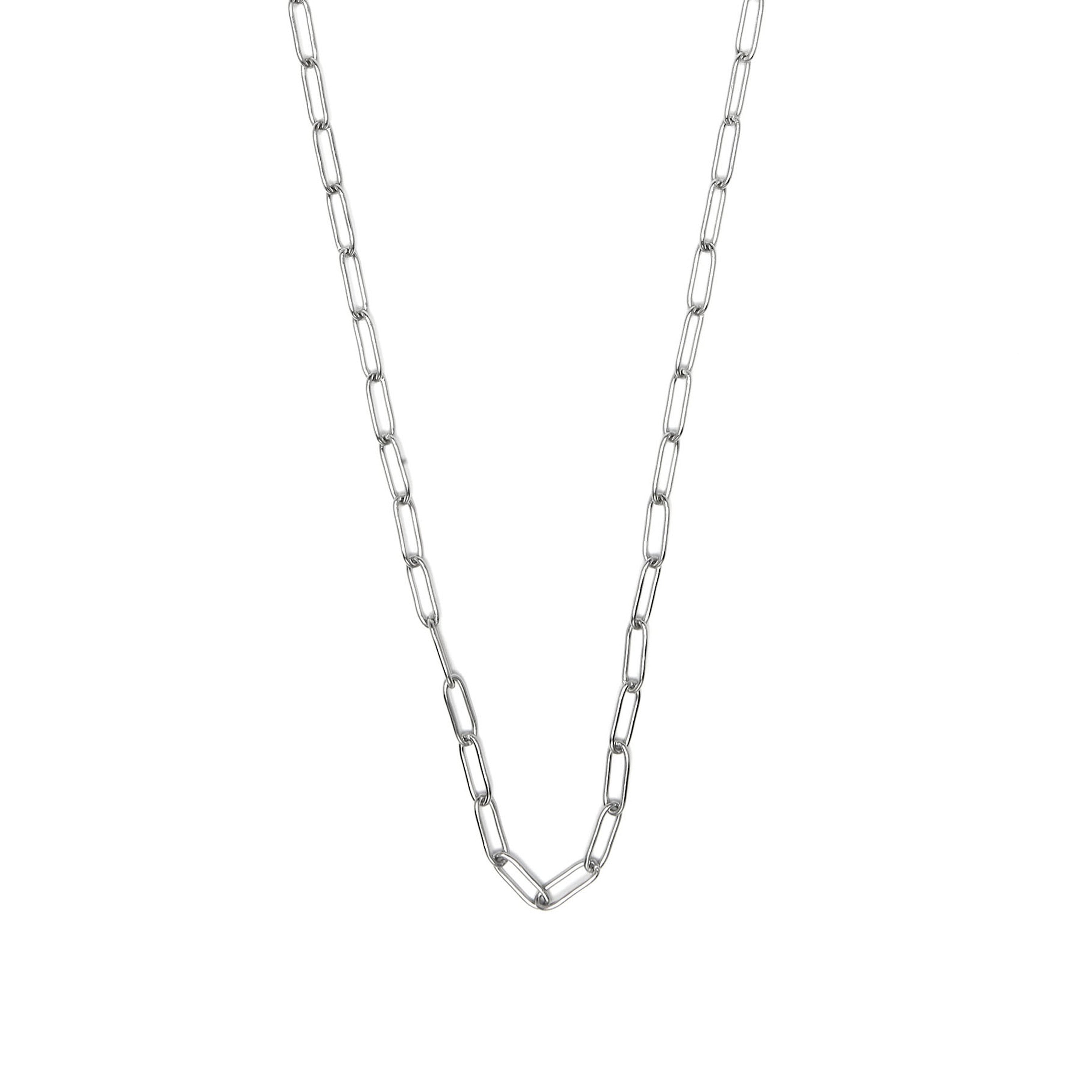 Halskette 60cm mit Rhodium-Finish - Sanmi