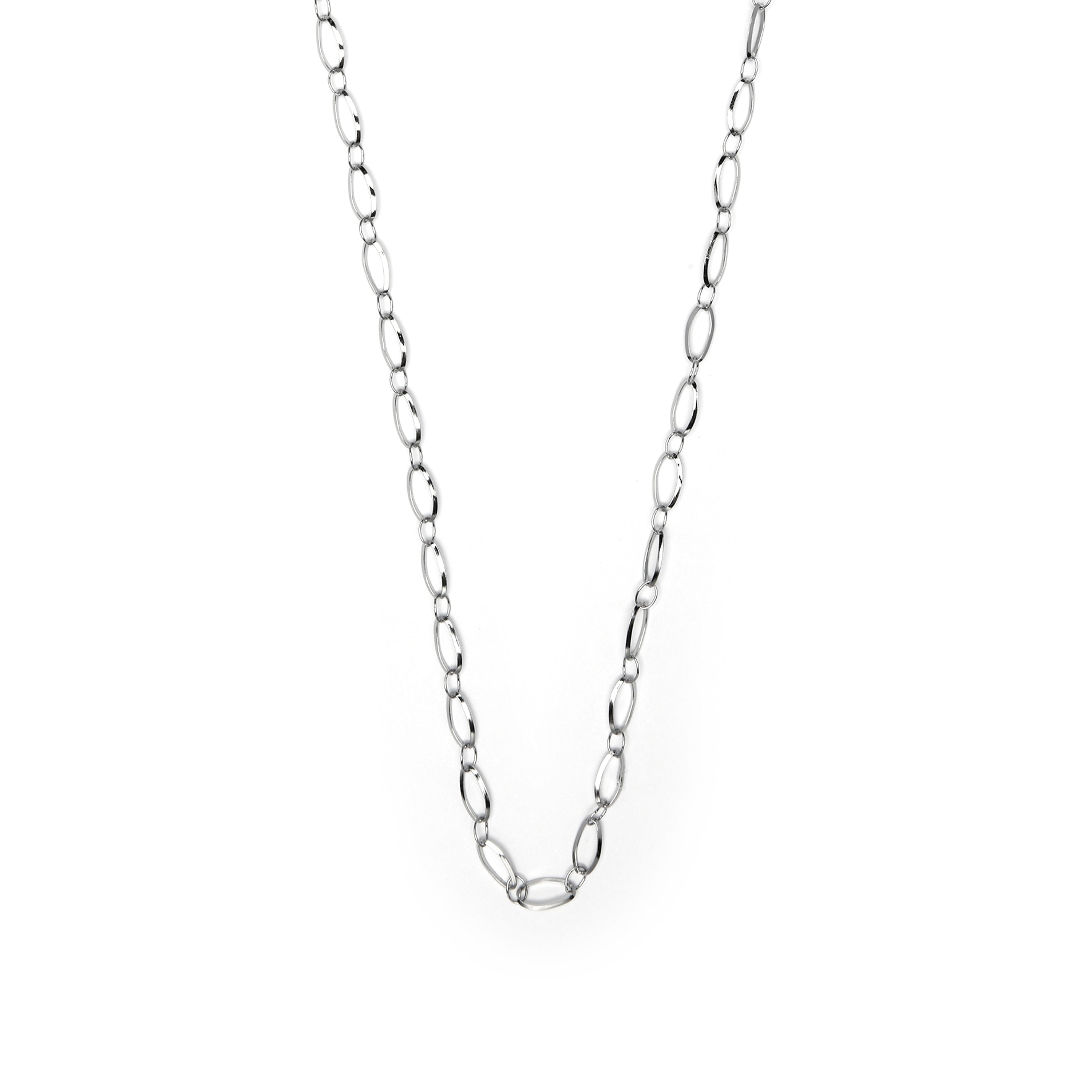 60cm collar finished in rhodium - Sasil