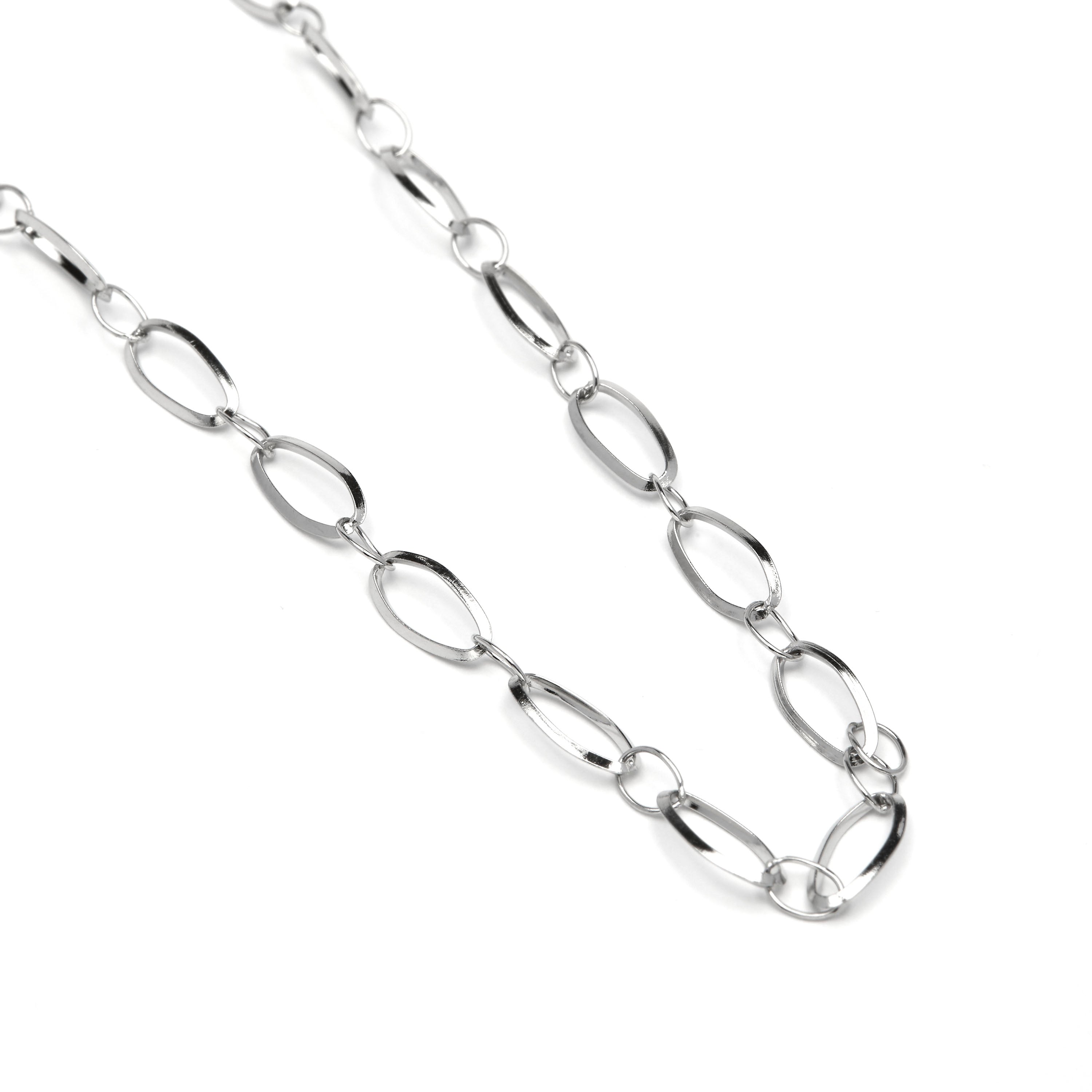 60cm collar finished in rhodium - Sasil