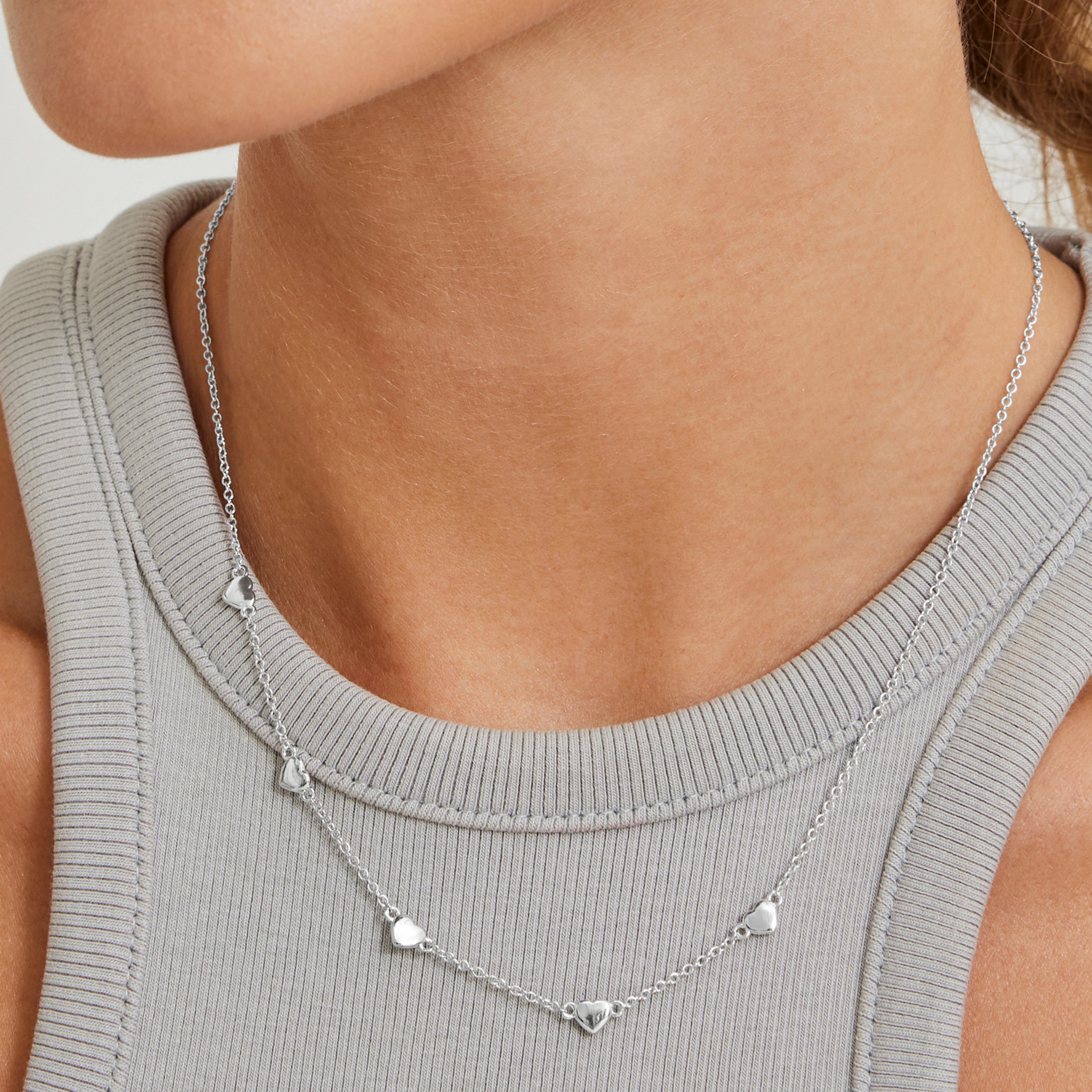 Rhodium finished collar - Moham