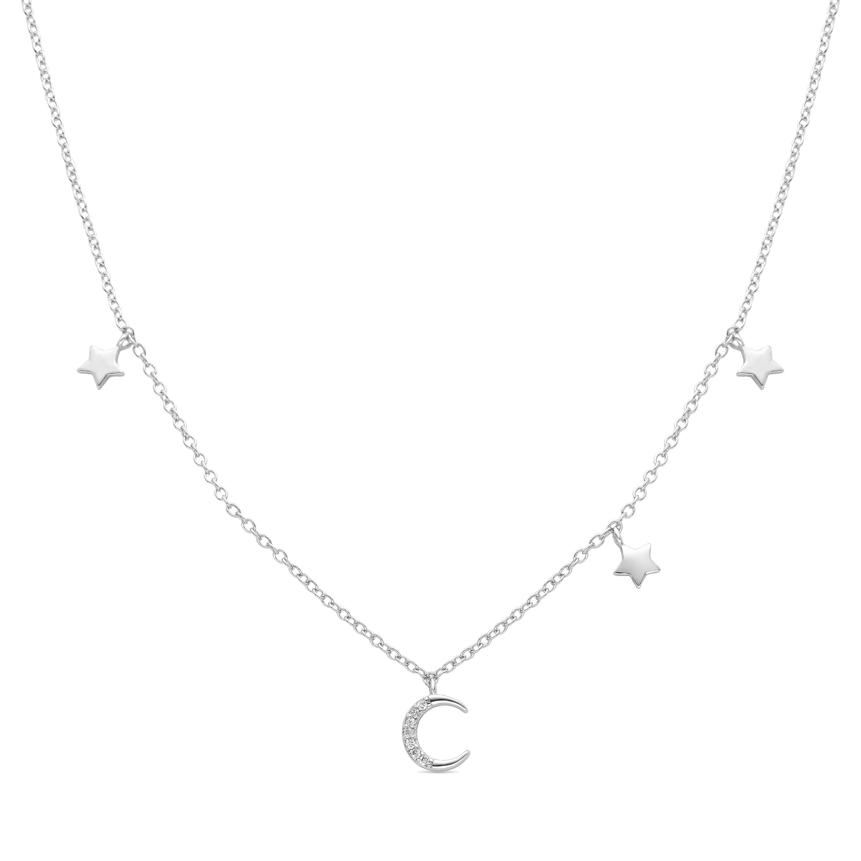 Colar acabado em ródio - Resal