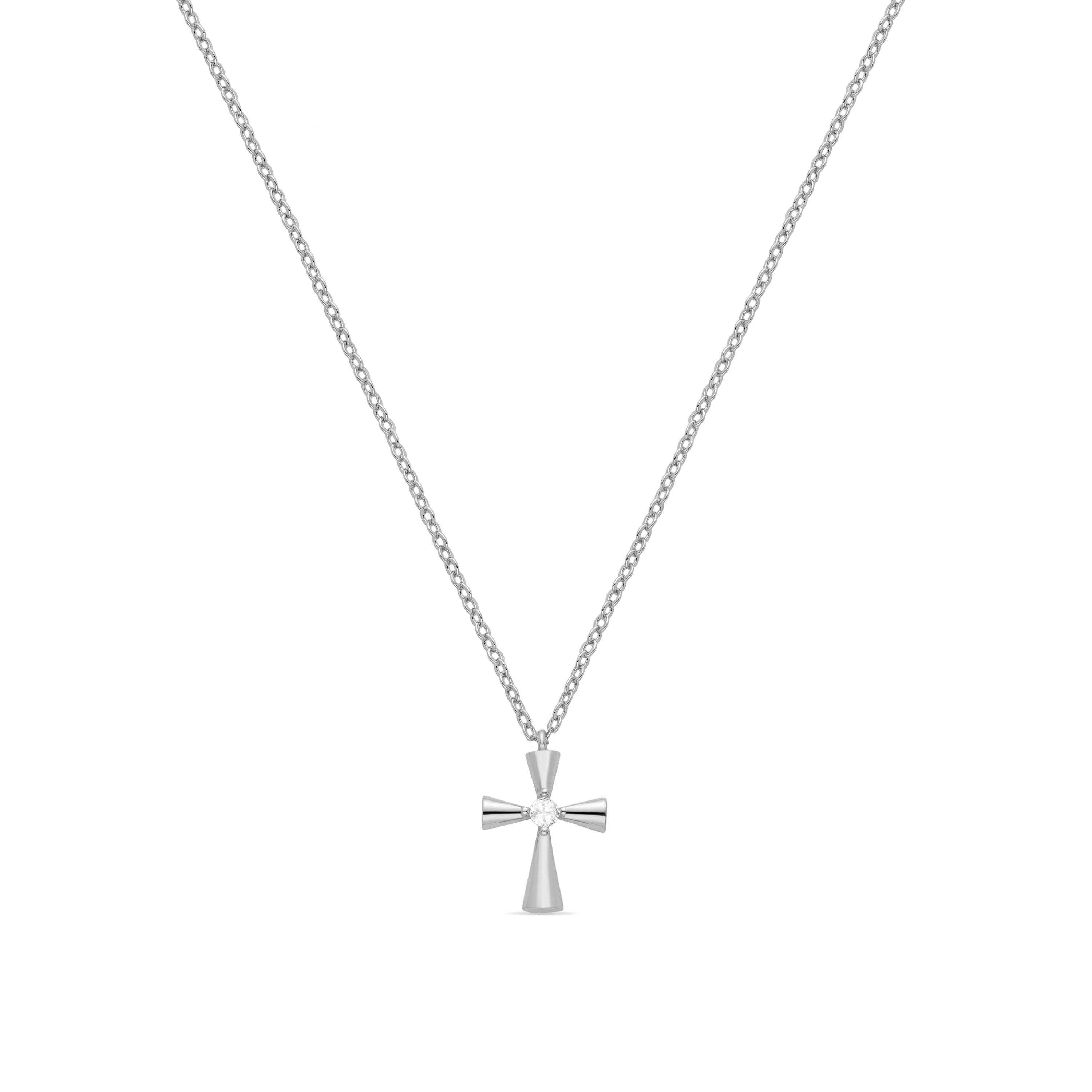 Adxi silver finish necklace