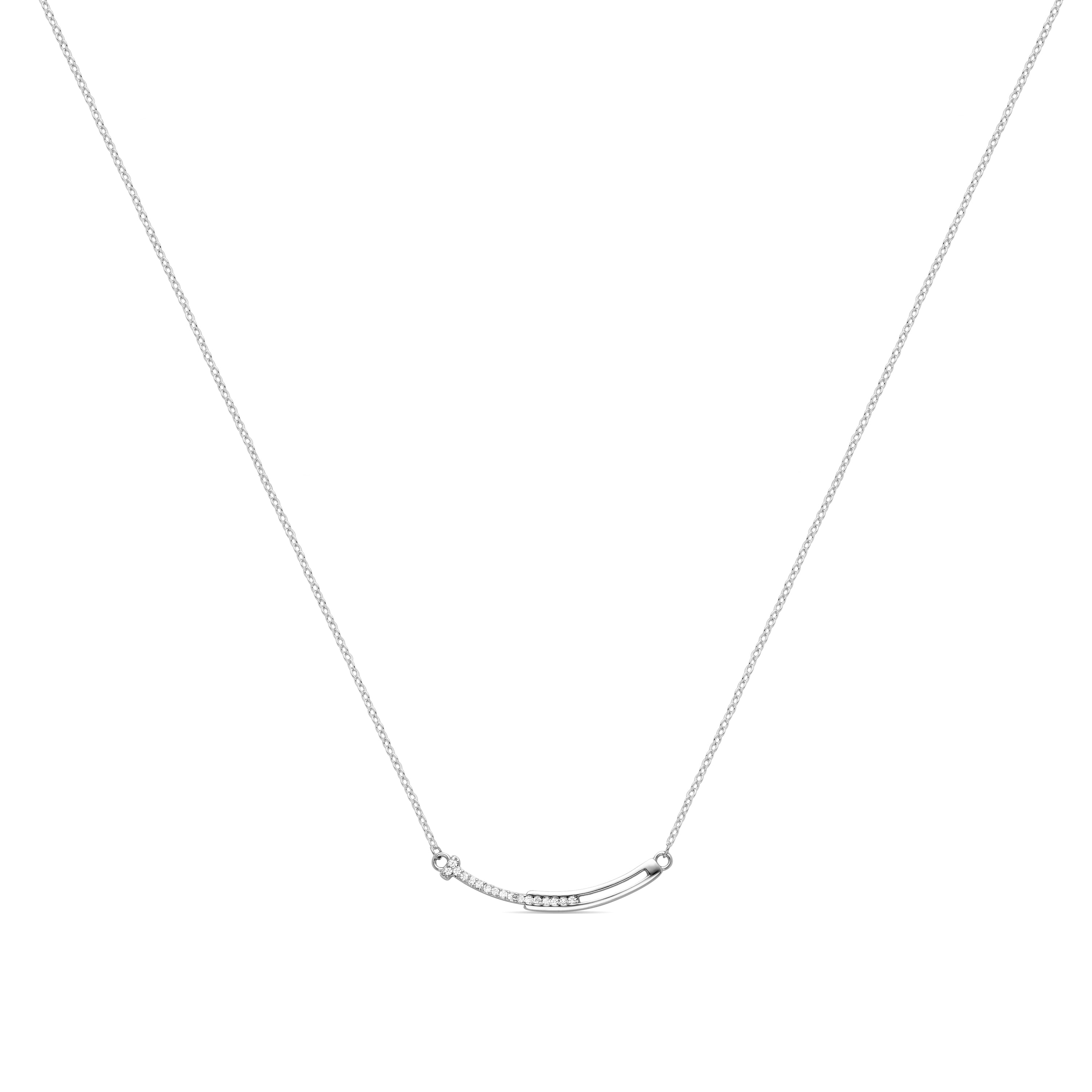 Fai silver finish necklace