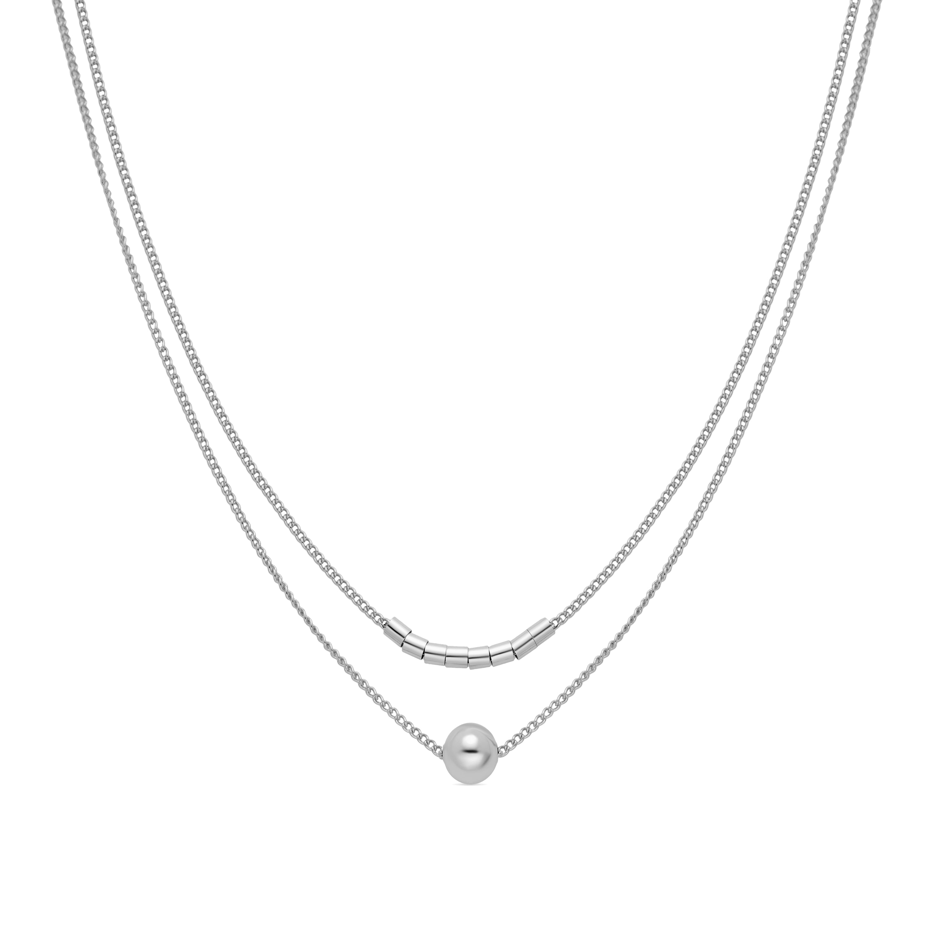 Colar acabado em ródio - Nothie