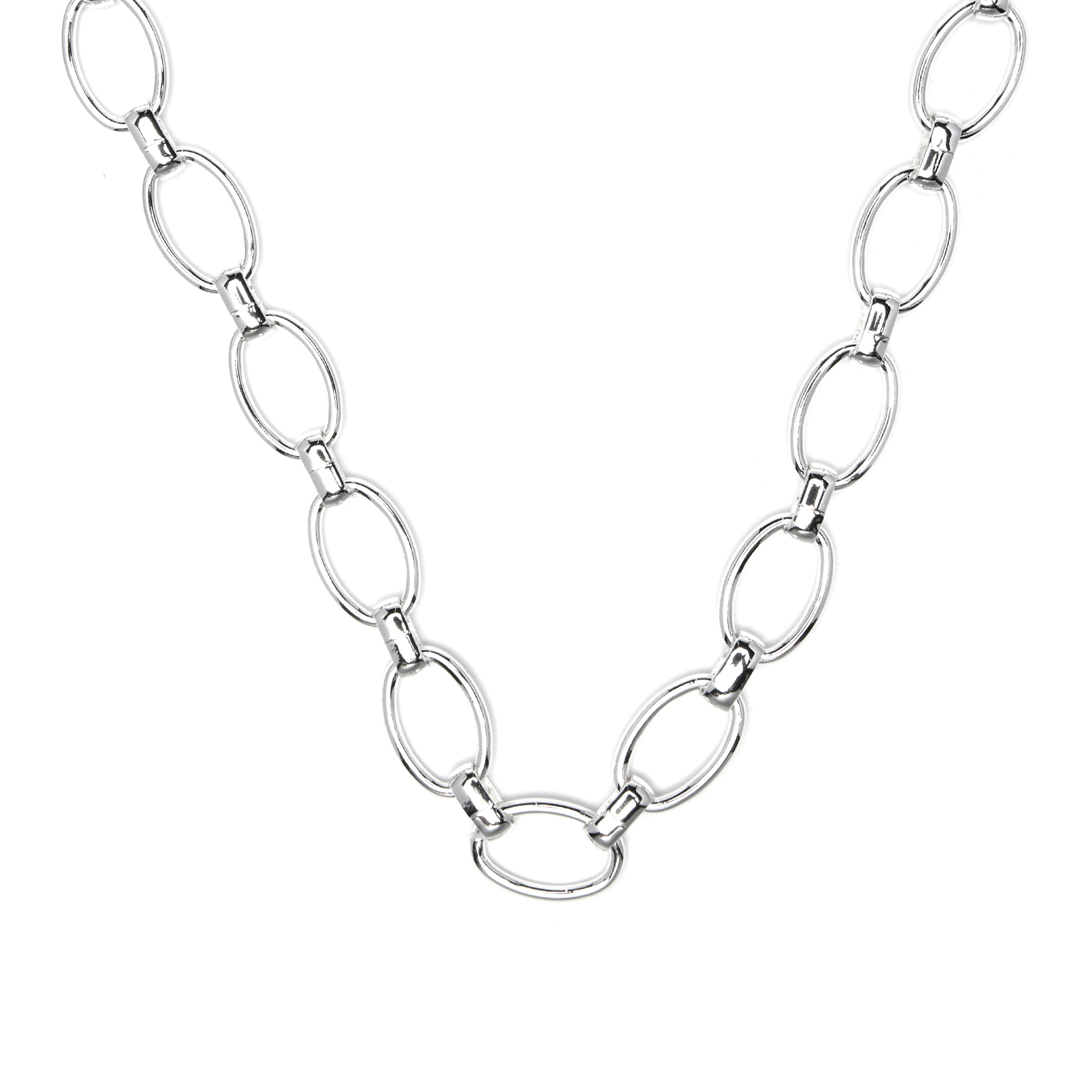 Halskette 42cm mit Rhodium-Finish - Ciati