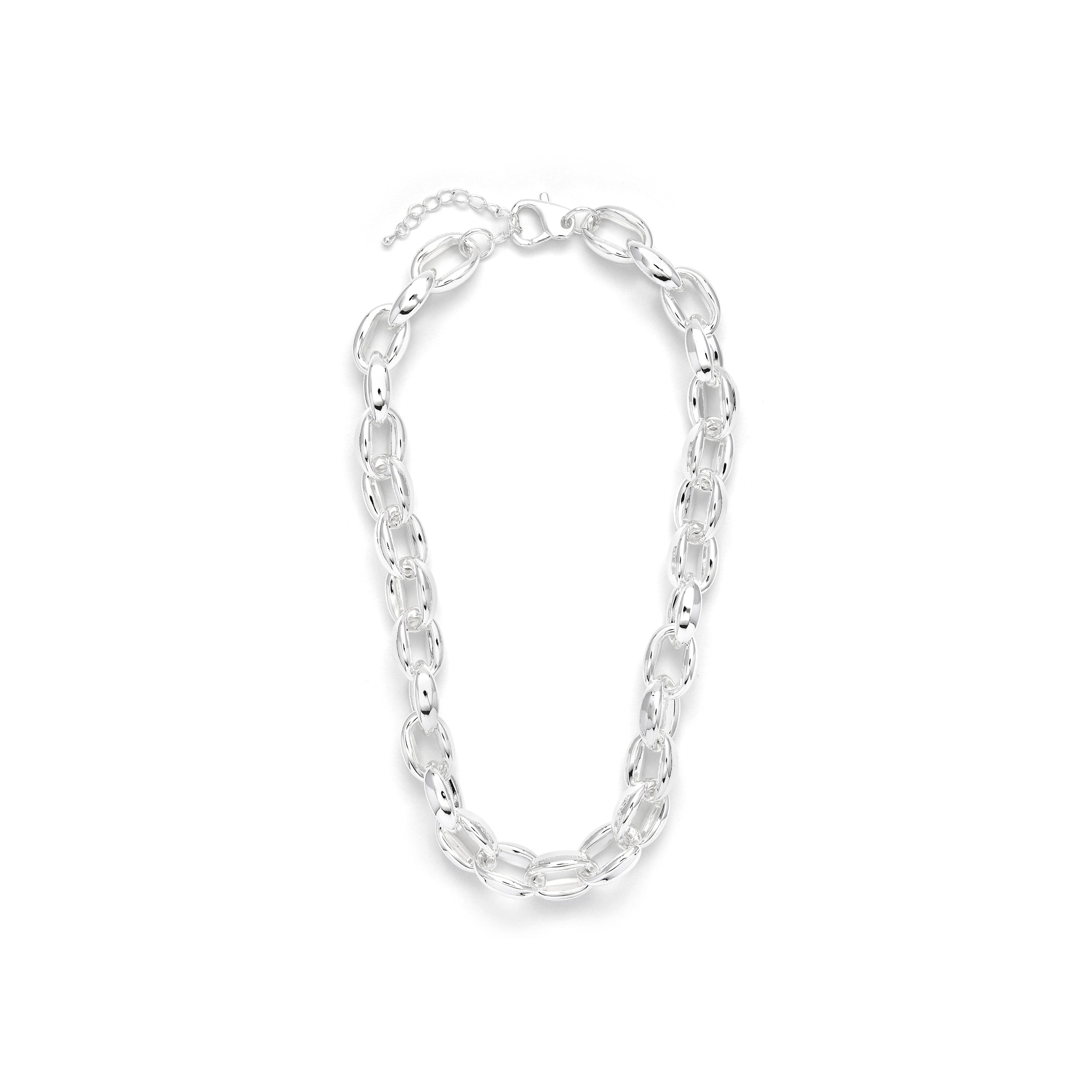 Halskette 45cm mit Rhodium-Finish - Aula