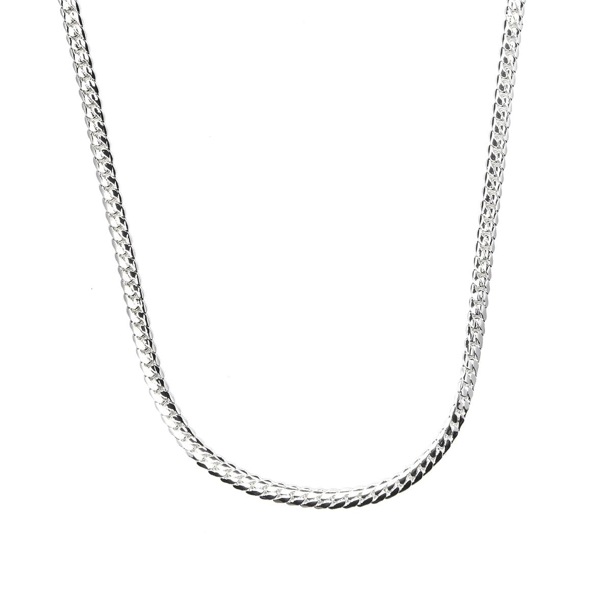 Collar de 45cm acabado en rodio - Nanja