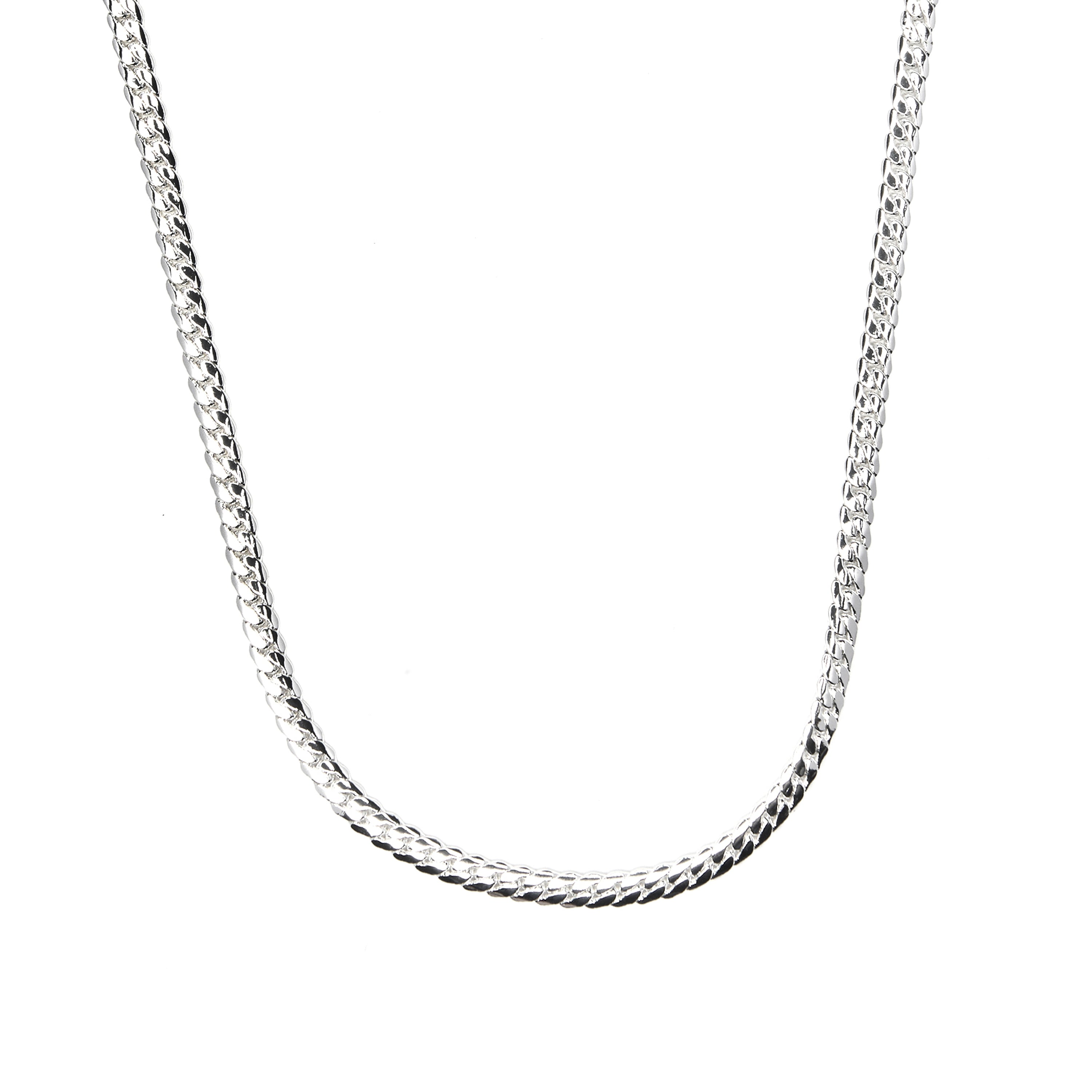 Collier de 45cm finition rhodium - Nanja