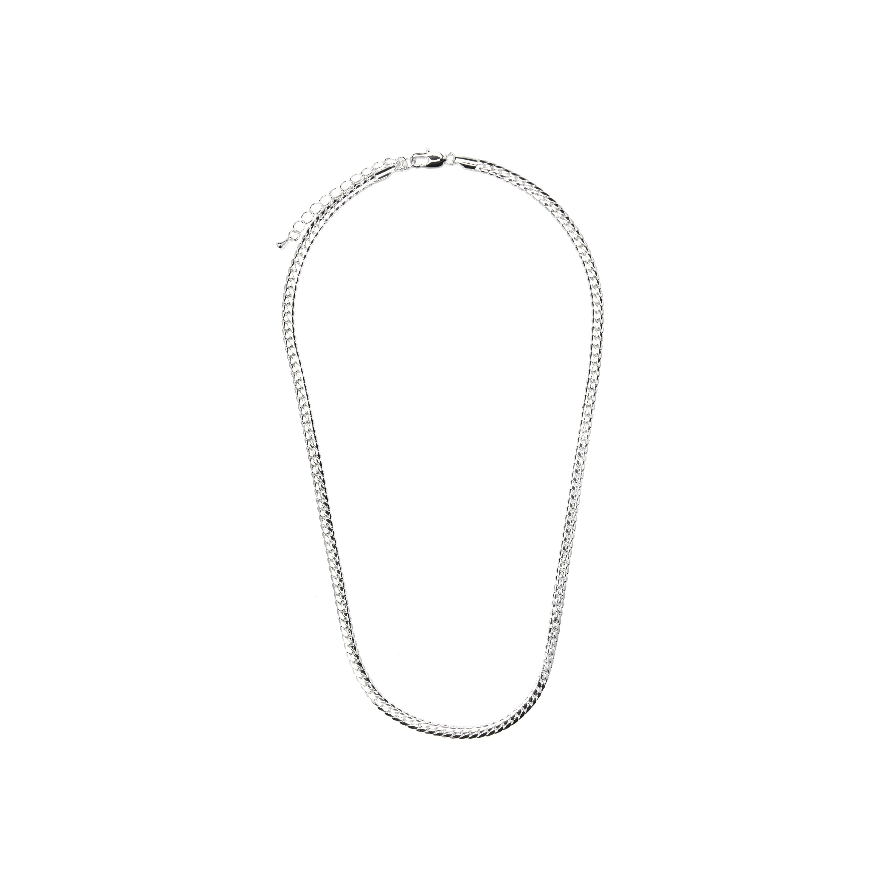 Collier de 45cm finition rhodium - Nanja
