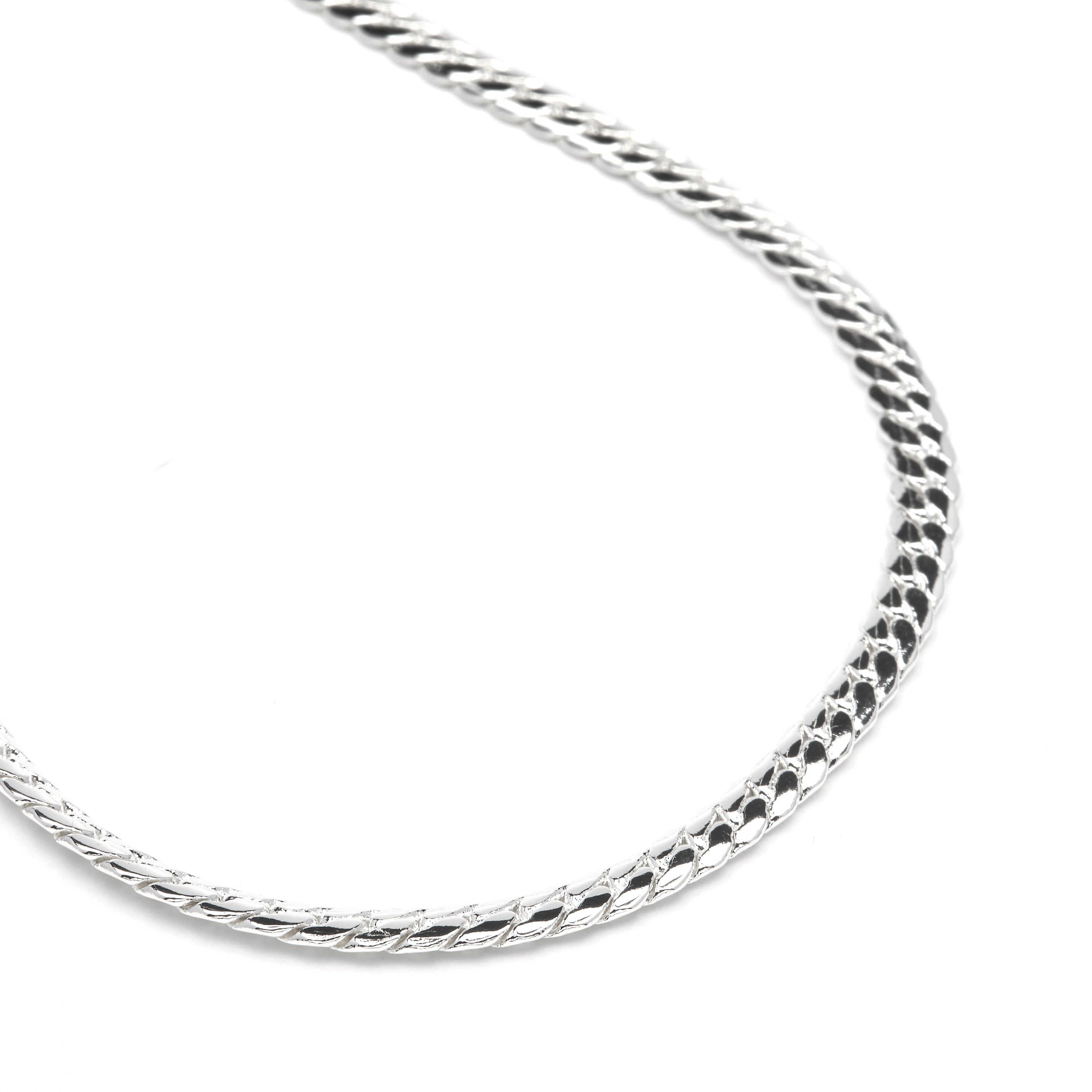 Collier de 45cm finition rhodium - Nanja