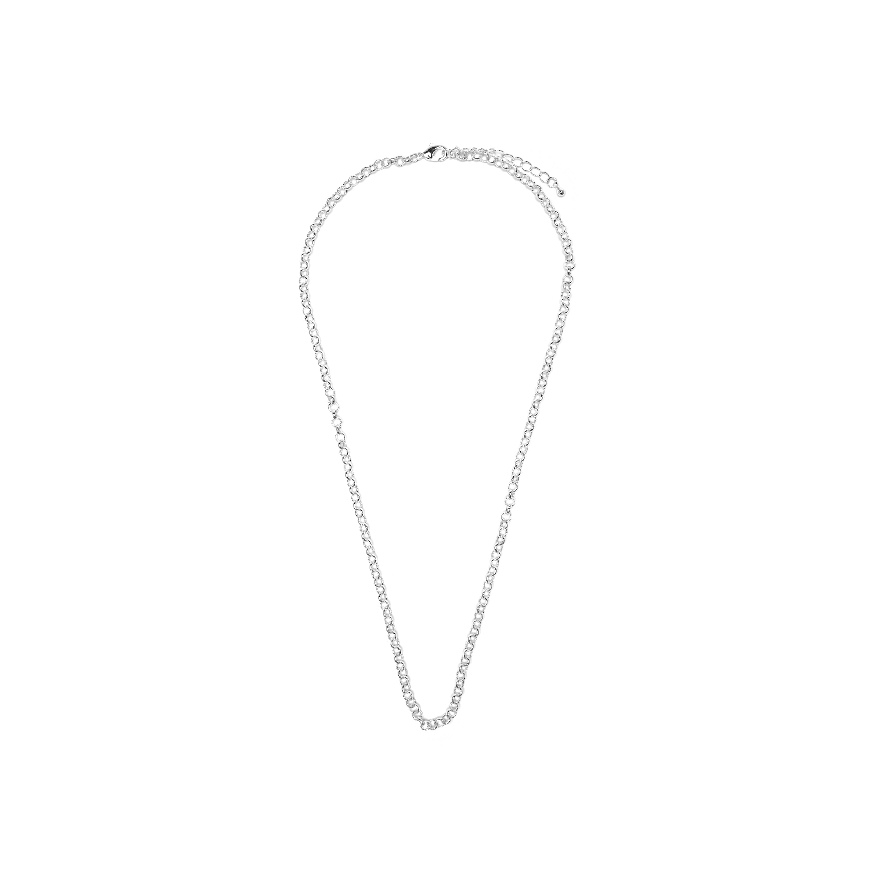 Halskette 50cm mit Rhodium-Finish - Lakbra