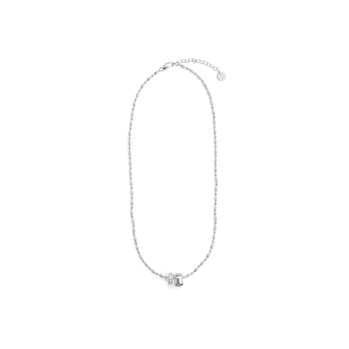 Halskette mit funkelndem Zirkonia, Silber-Finish - Laino