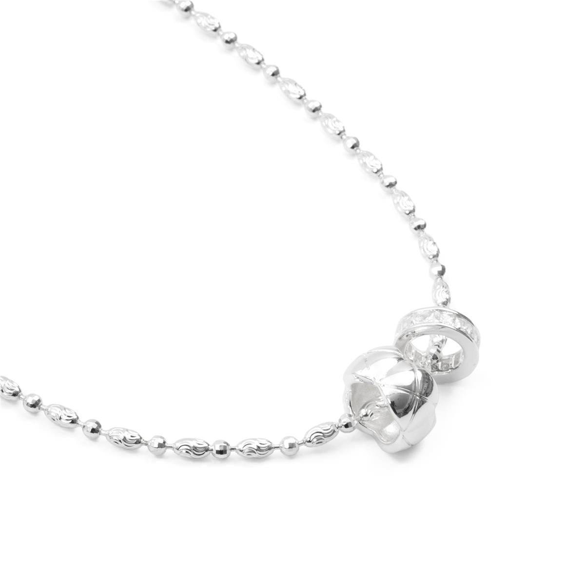 Halskette mit funkelndem Zirkonia, Silber-Finish - Laino