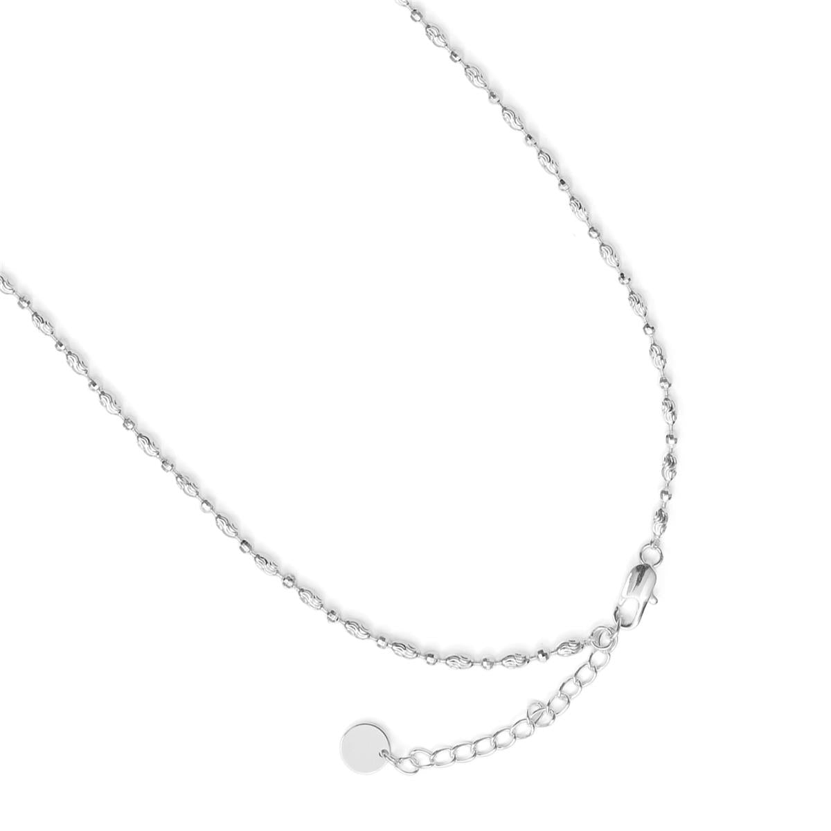 Halskette mit funkelndem Zirkonia, Silber-Finish - Laino