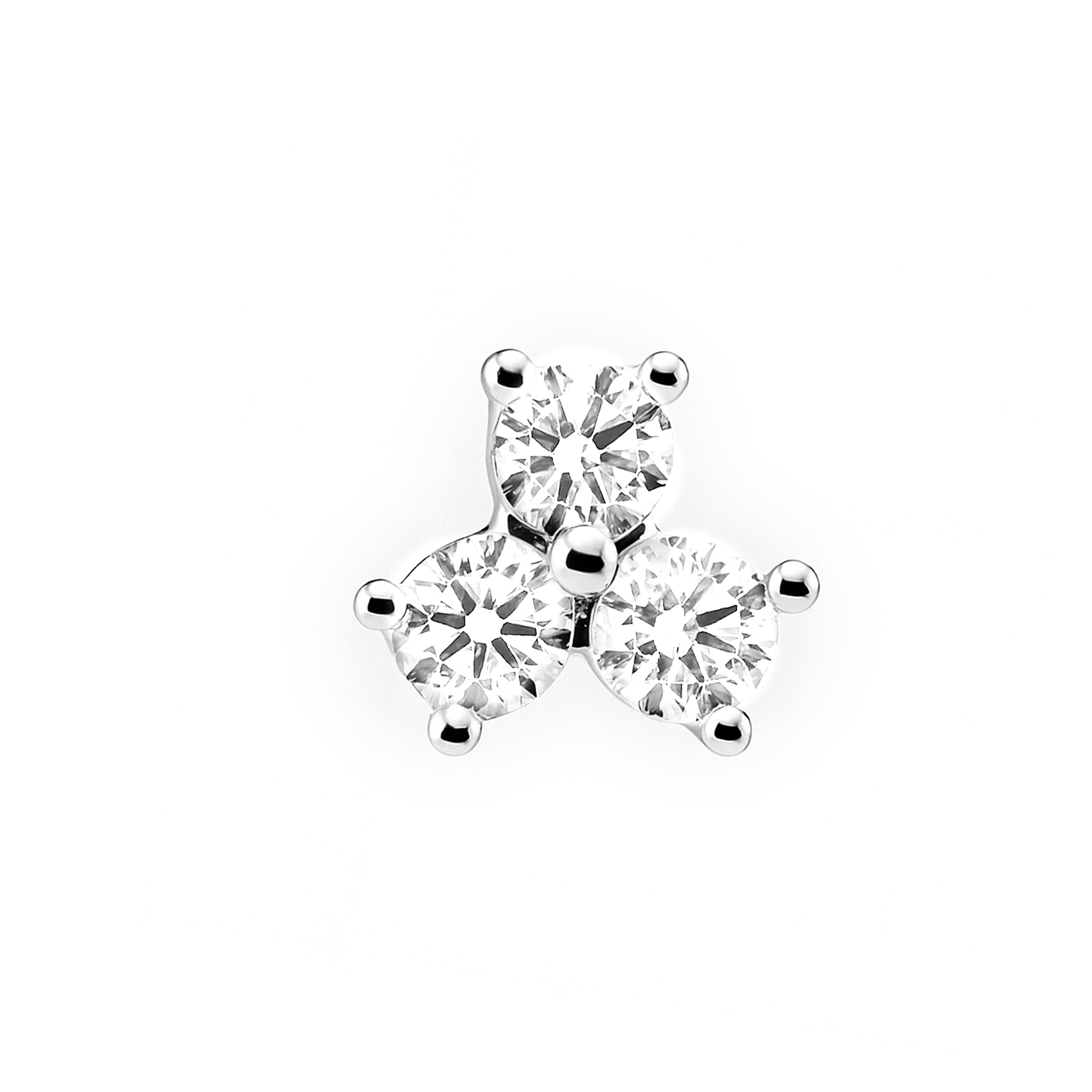 Piercing di Zirconia Brillante finitura in Argento Sterling 925 - Liram