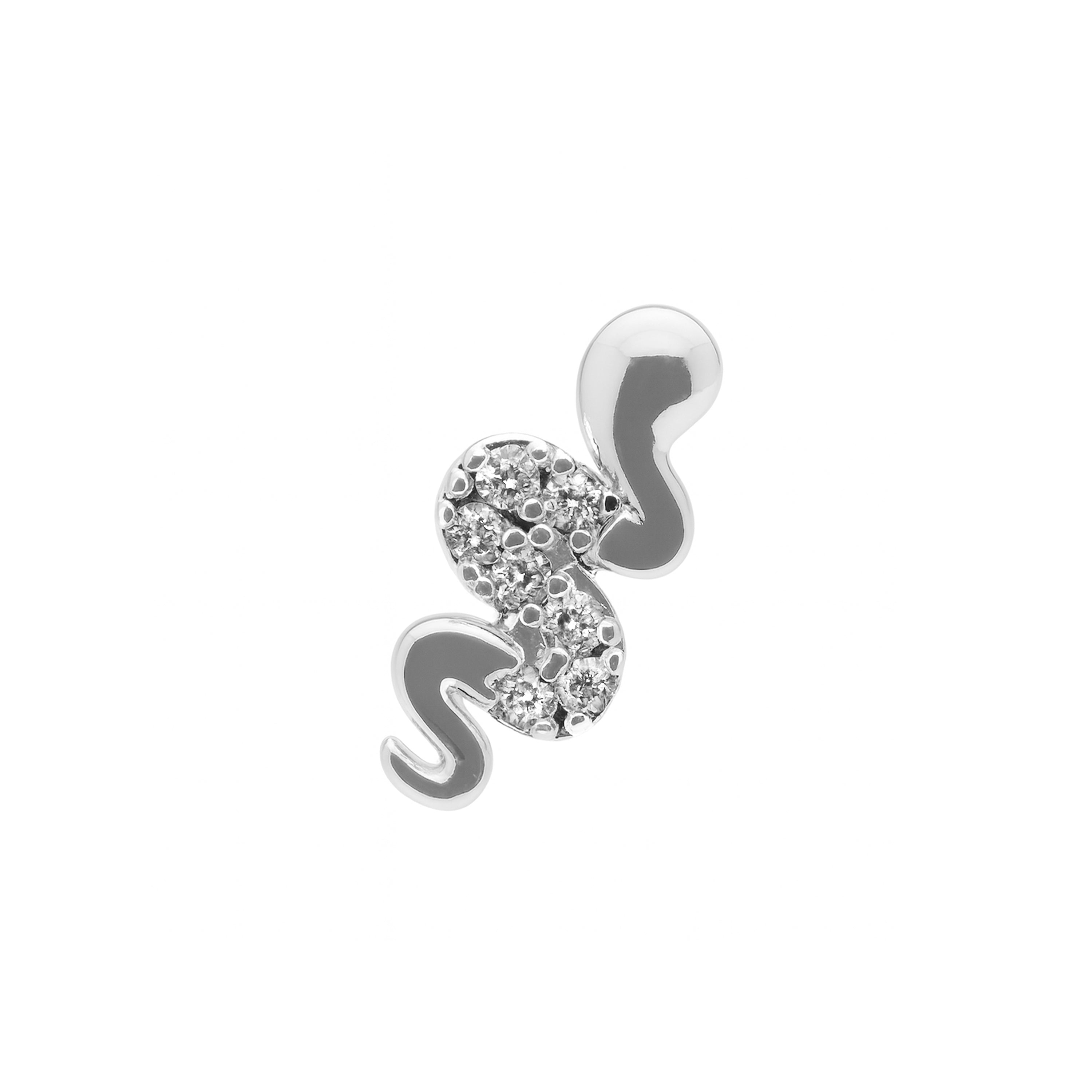 Brilliant Cubic Zirconia Piercing finished in 925 Sterling Silver - Camum