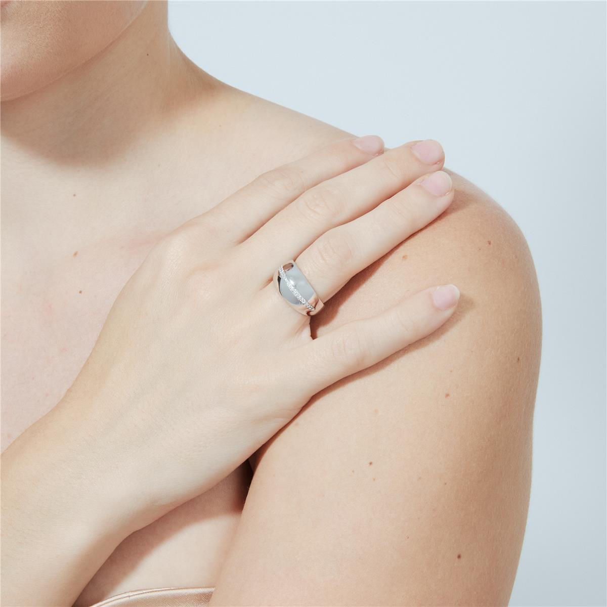 Bague Yagar finition argent - Yagar BLANC