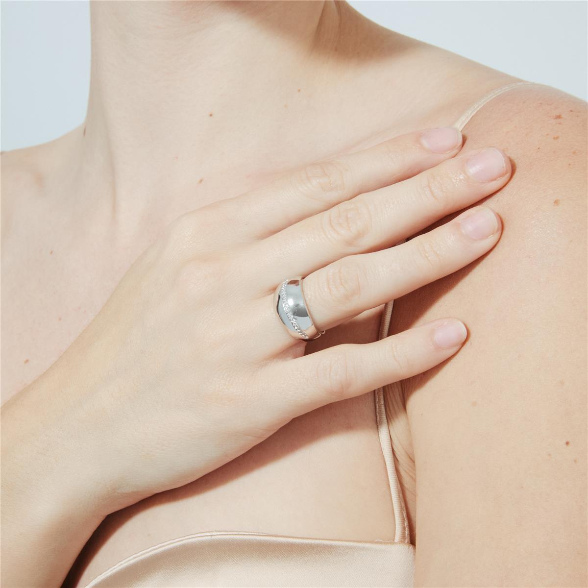 Bague Yagar finition argent - Yagar BLANC