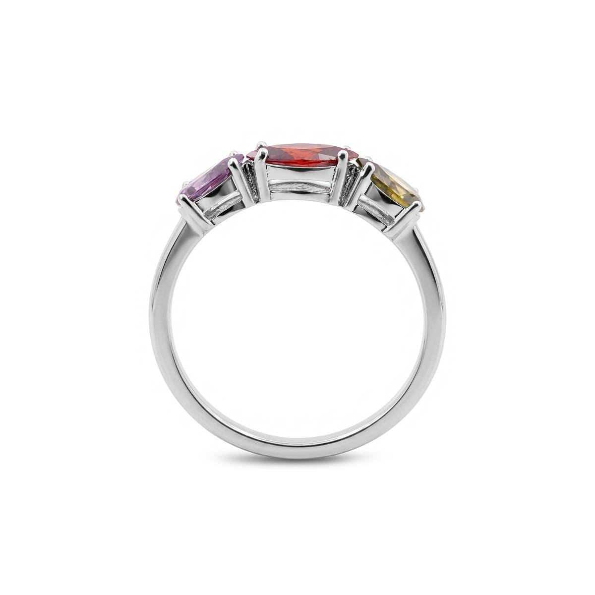 Prazma silver finish ring - Prazma MULTICOLOR