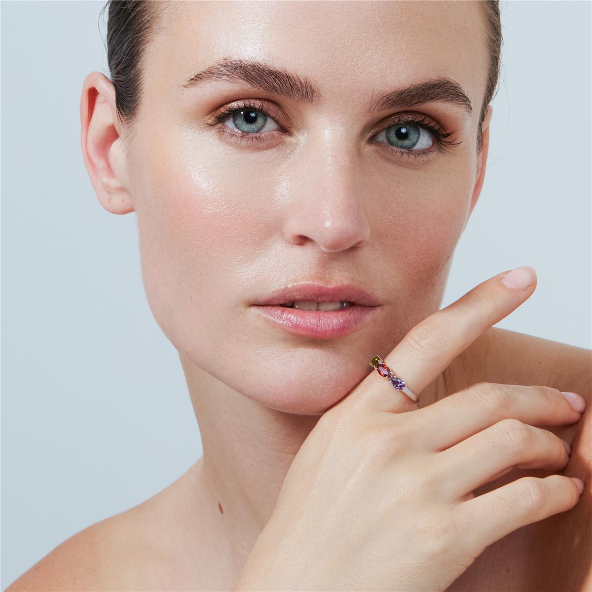 Prazma silver finish ring - Prazma MULTICOLOR