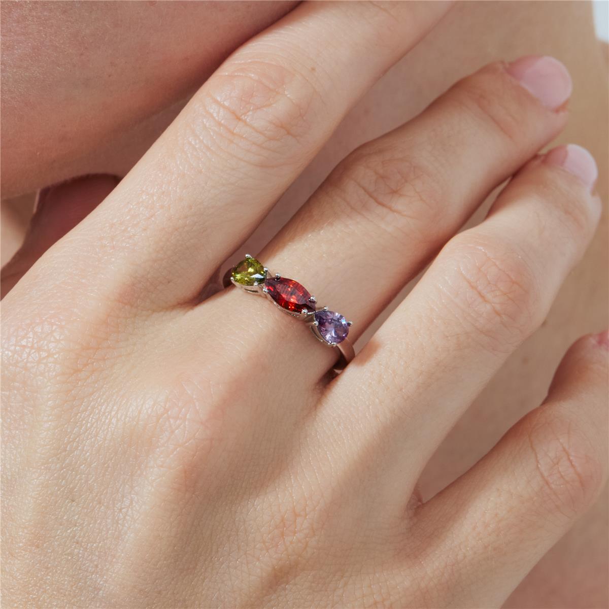 Prazma silver finish ring - Prazma MULTICOLOR