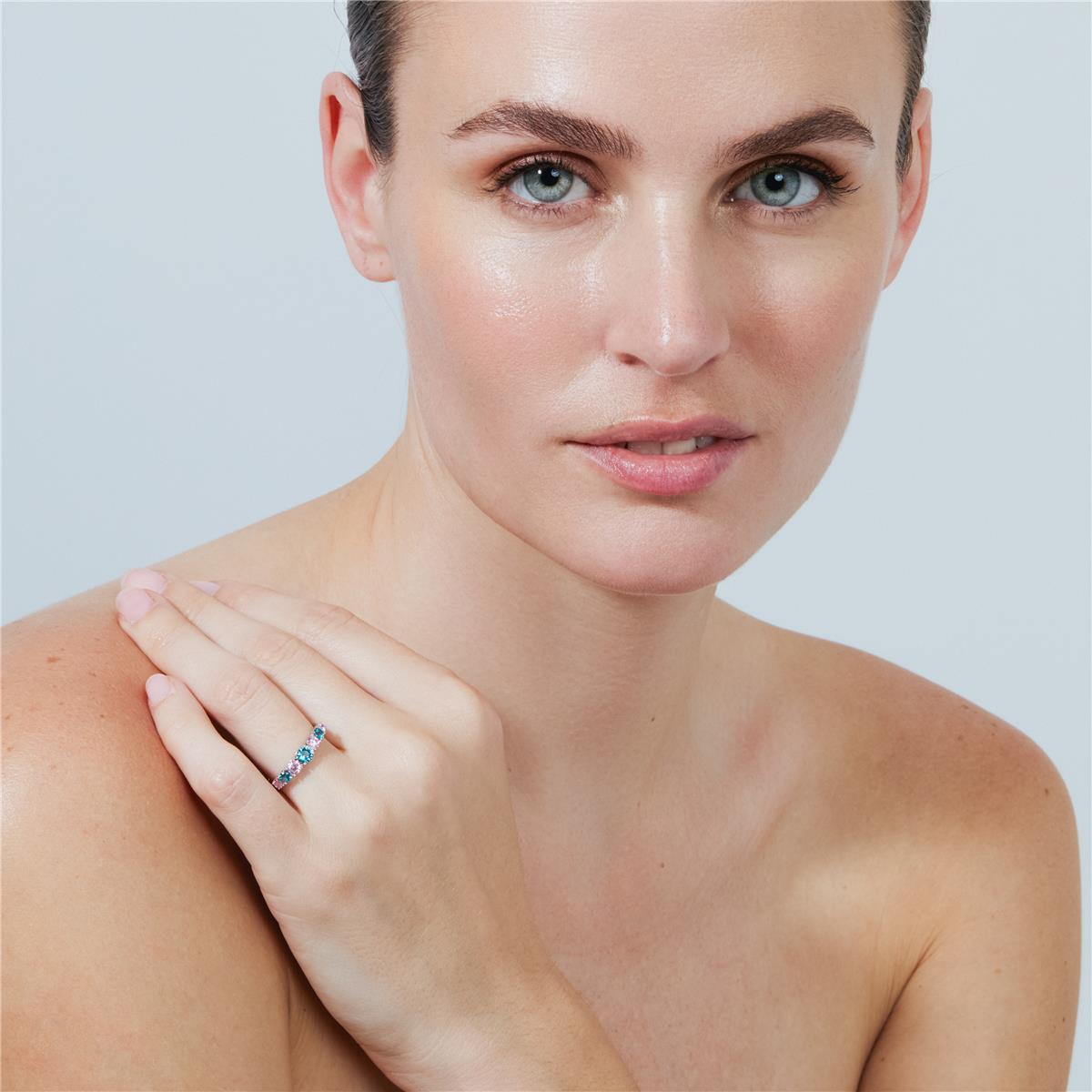 Zebe silver finish ring - Zebe MULTICOLOR