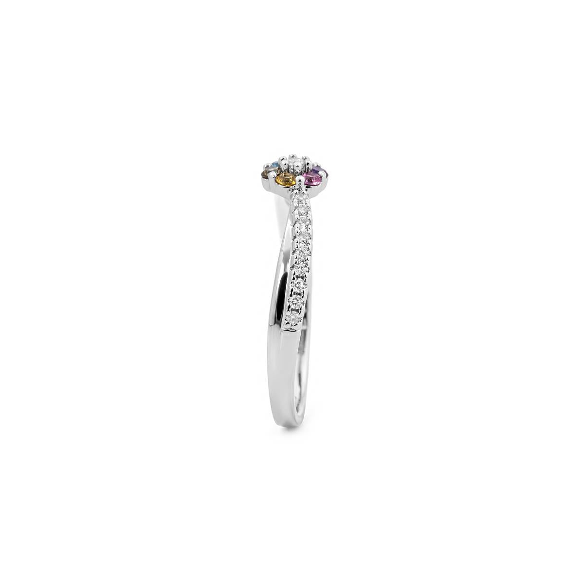 Zetrana silver finish ring - Zetrana MULTICOLOR