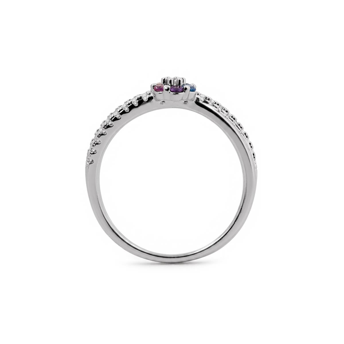 Zetrana silver finish ring - Zetrana MULTICOLOR