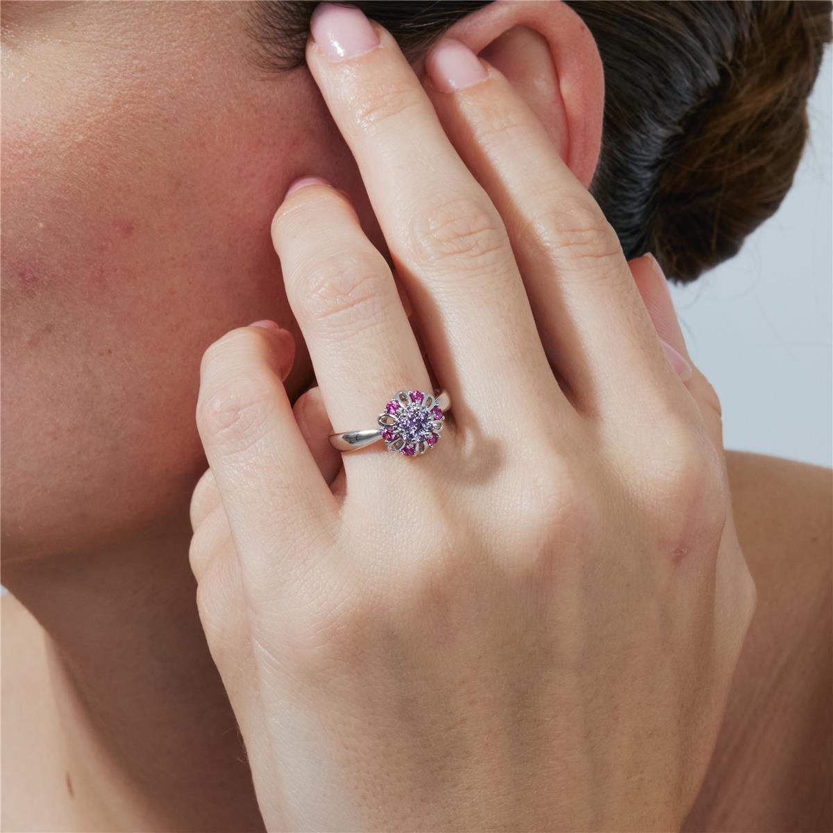 Goryah silver finish ring - Goryah MULTICOLOR