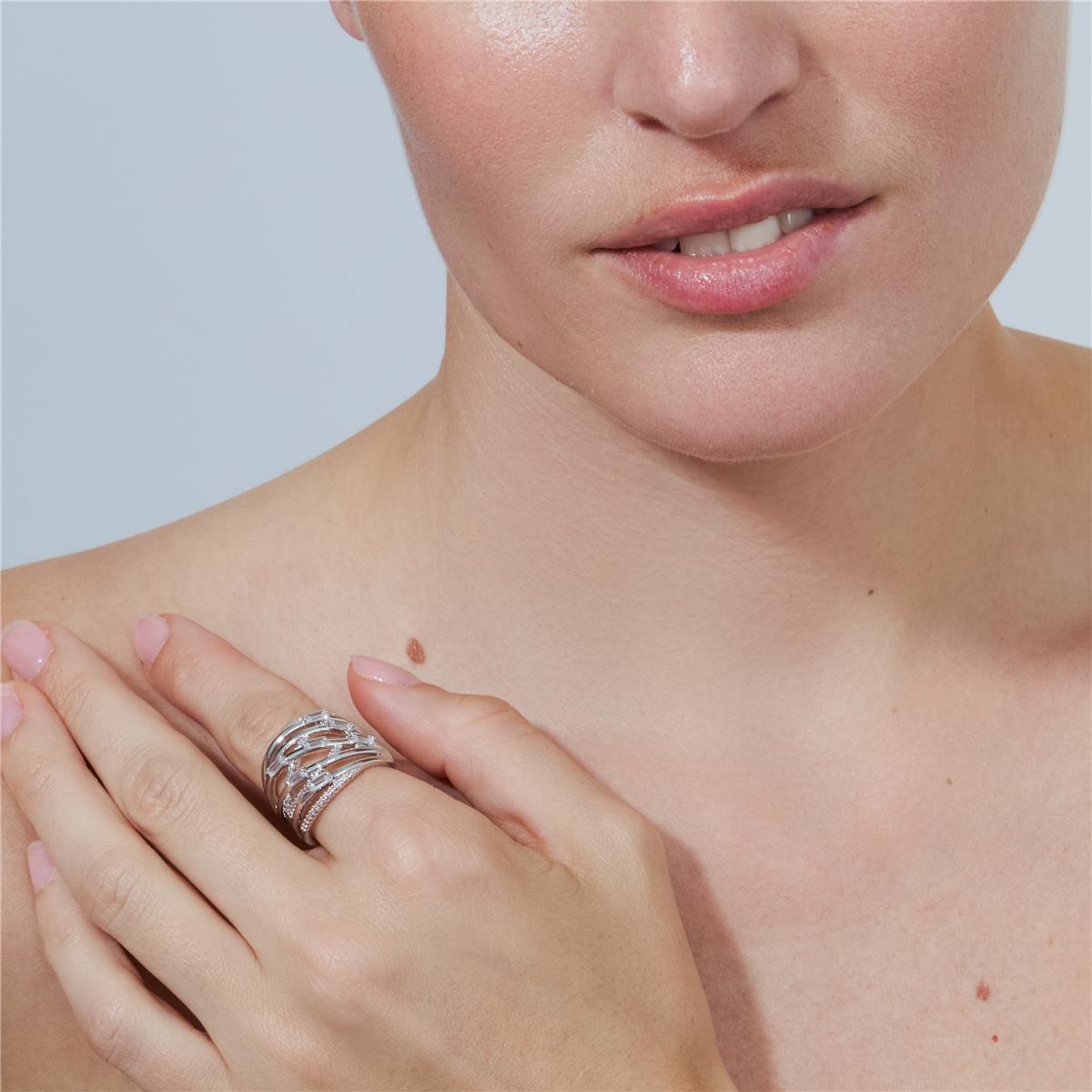 Anello Fikra finitura argento - Fikra BIANCO