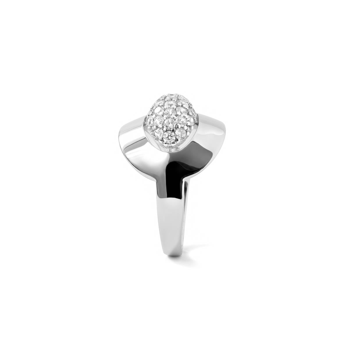 Rongrim silver finish ring - Rongrim WHITE