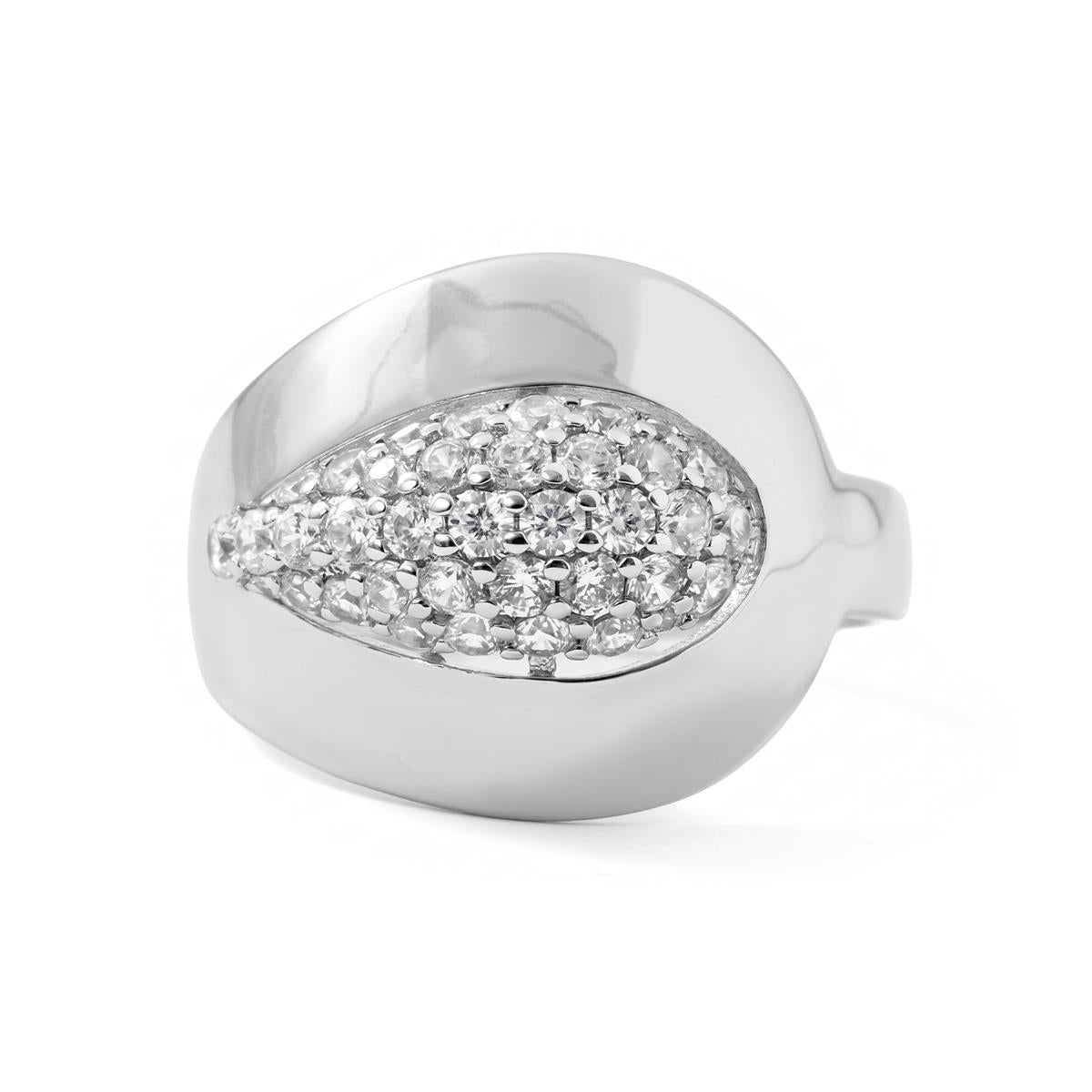 Rongrim silver finish ring - Rongrim WHITE
