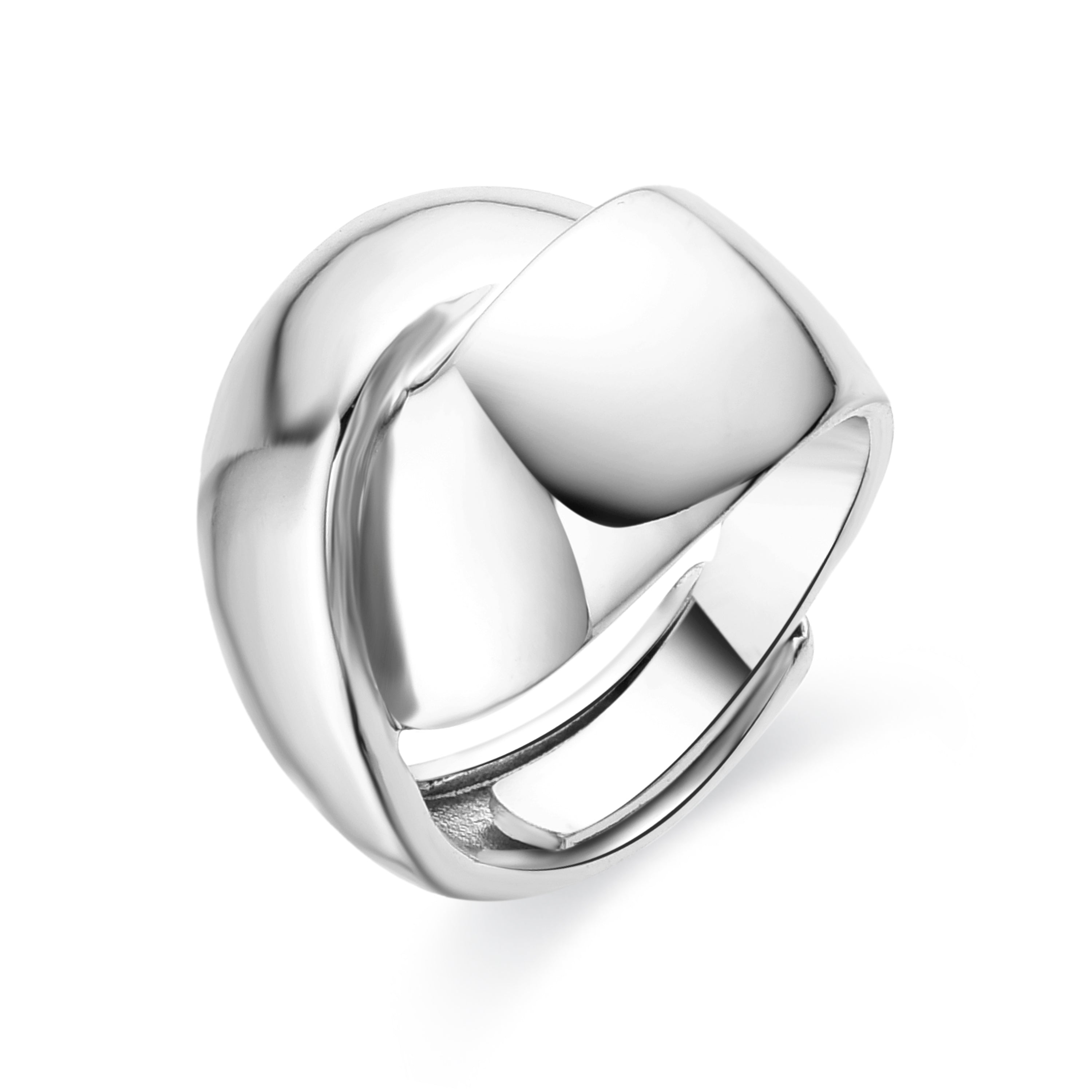 Anillo acabado en rodio - Idril