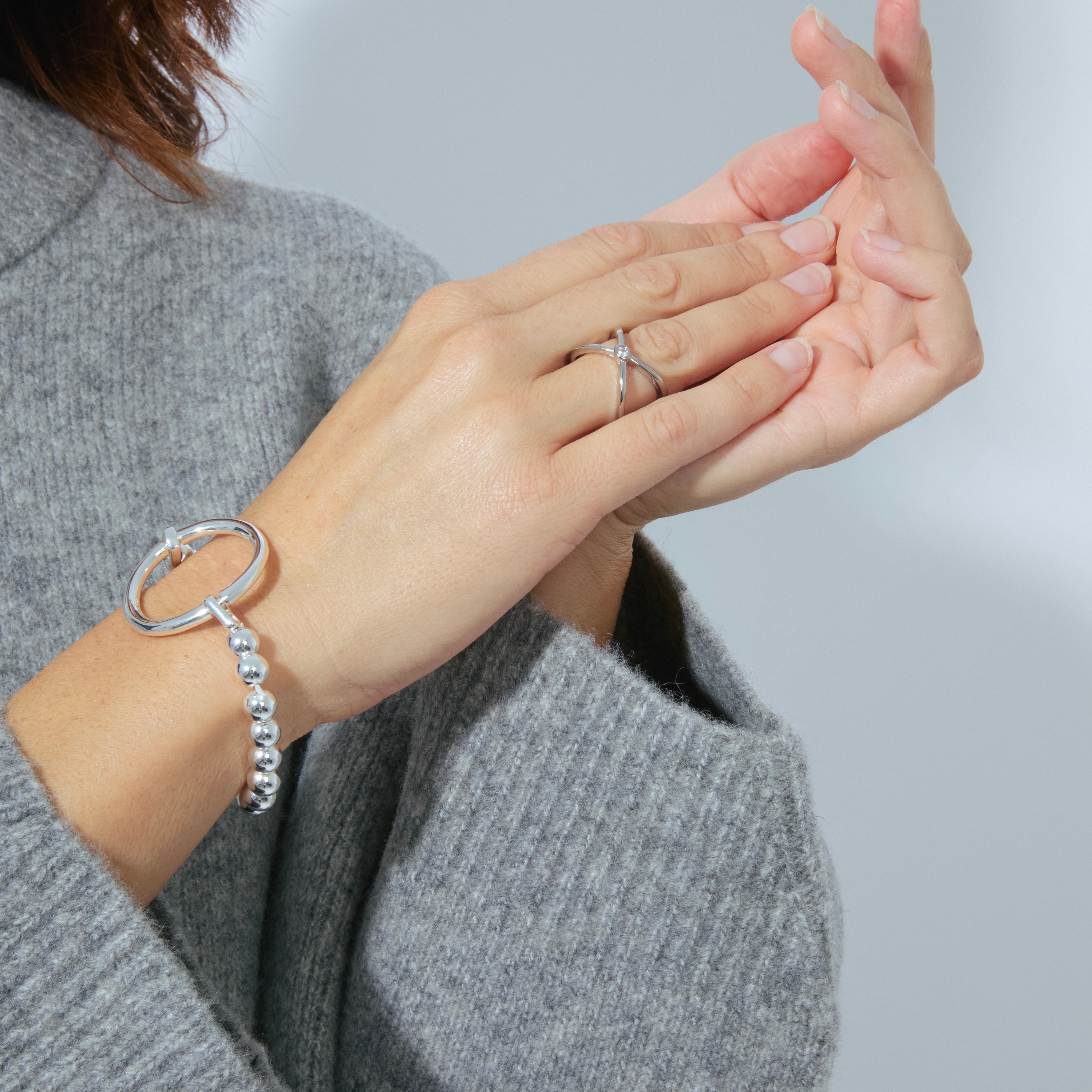 Anillo acabado plata - Rai